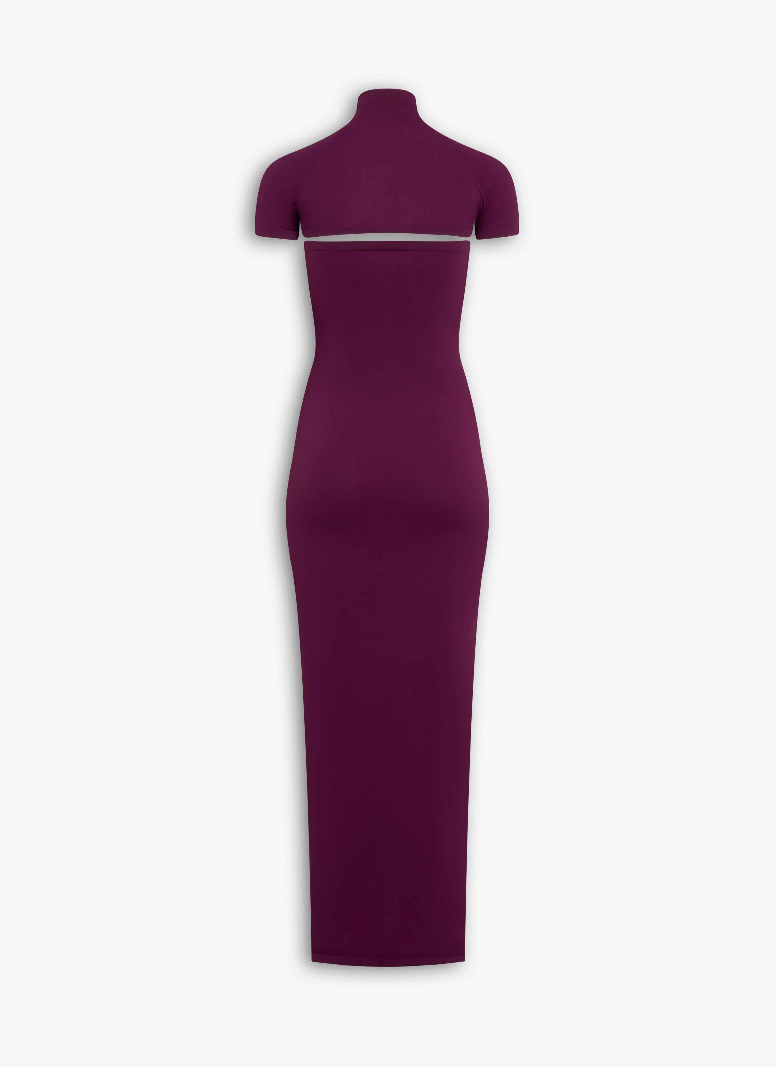 SECOND-SKIN KNIT CUT-OUT DRESS - 4