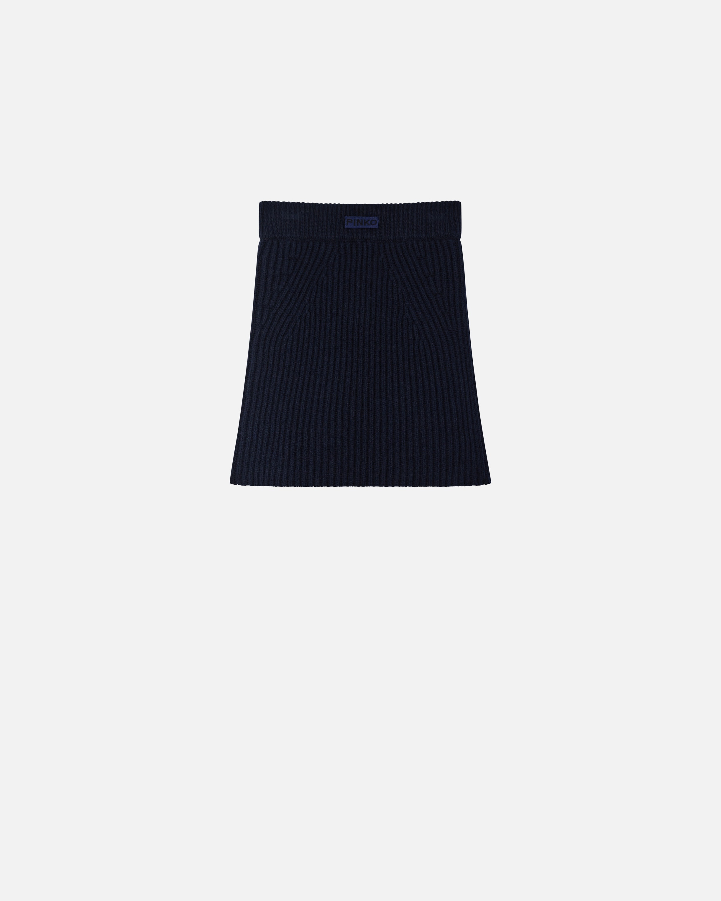 RIBBED WOOL AND CASHMERE MINI SKIRT - 6