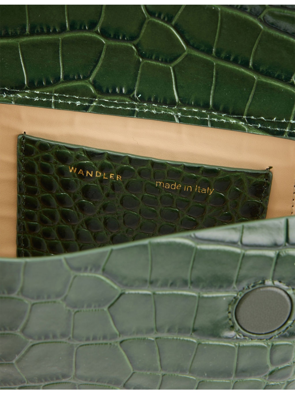 Hortensia Mini Crocodile-Effect Leather Shoulder Bag - 7
