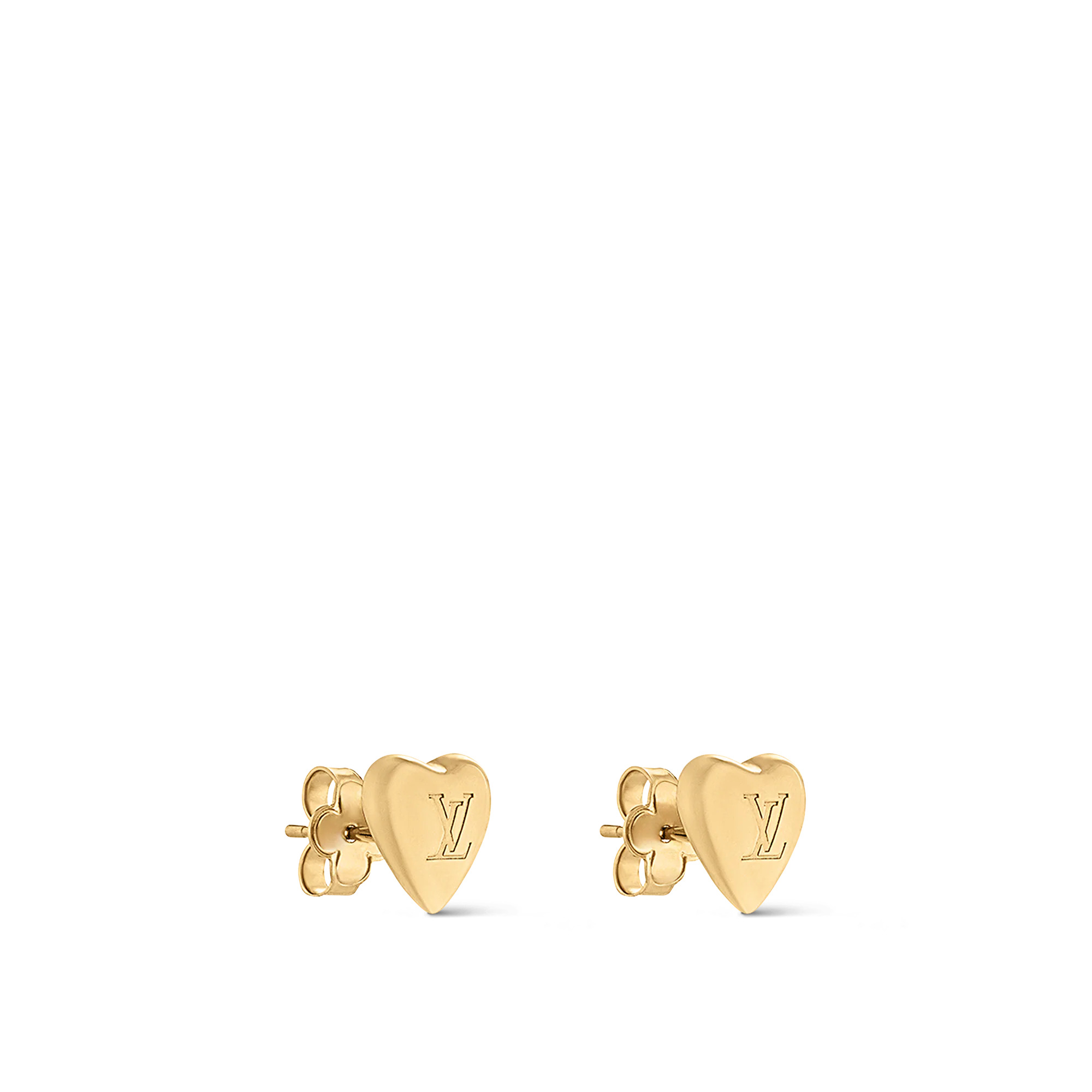 LV Heart Earrings - 2