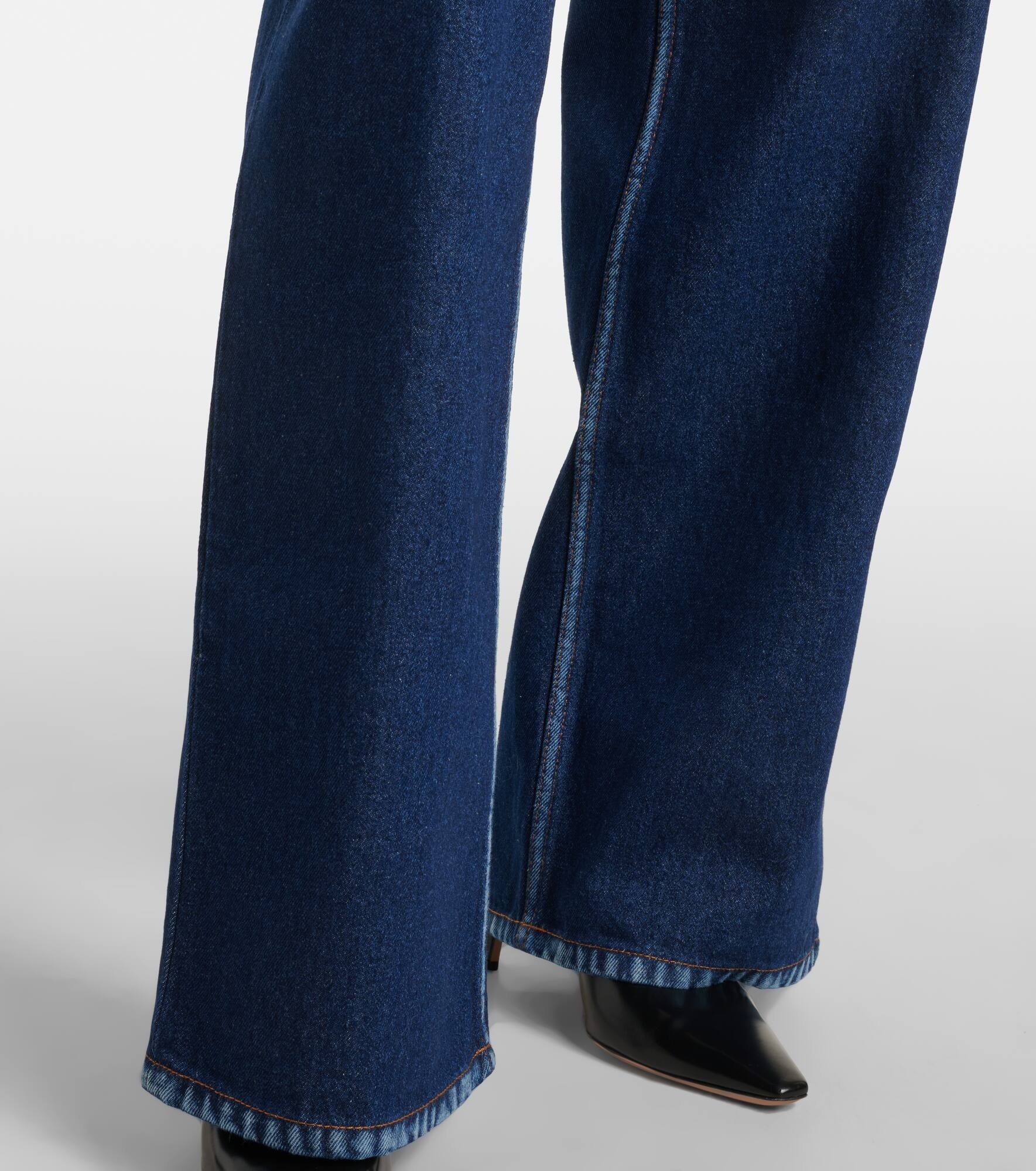 High-rise wide-leg jeans - 5