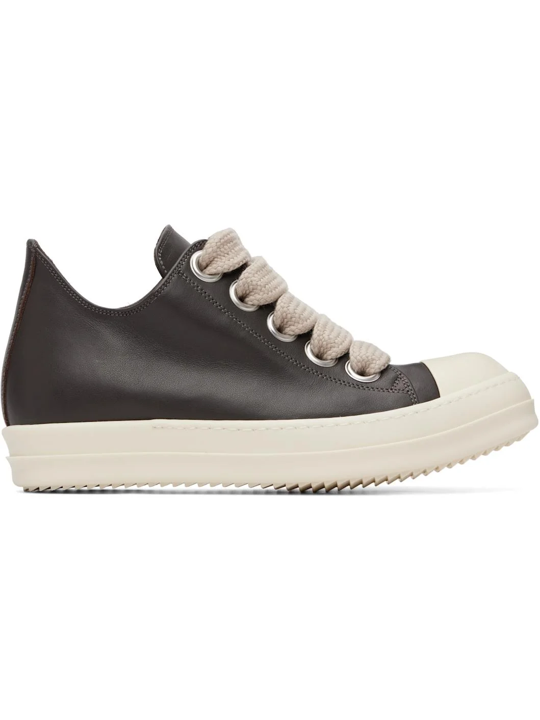 Gray Temple Jumbolace Low Sneakers - 1