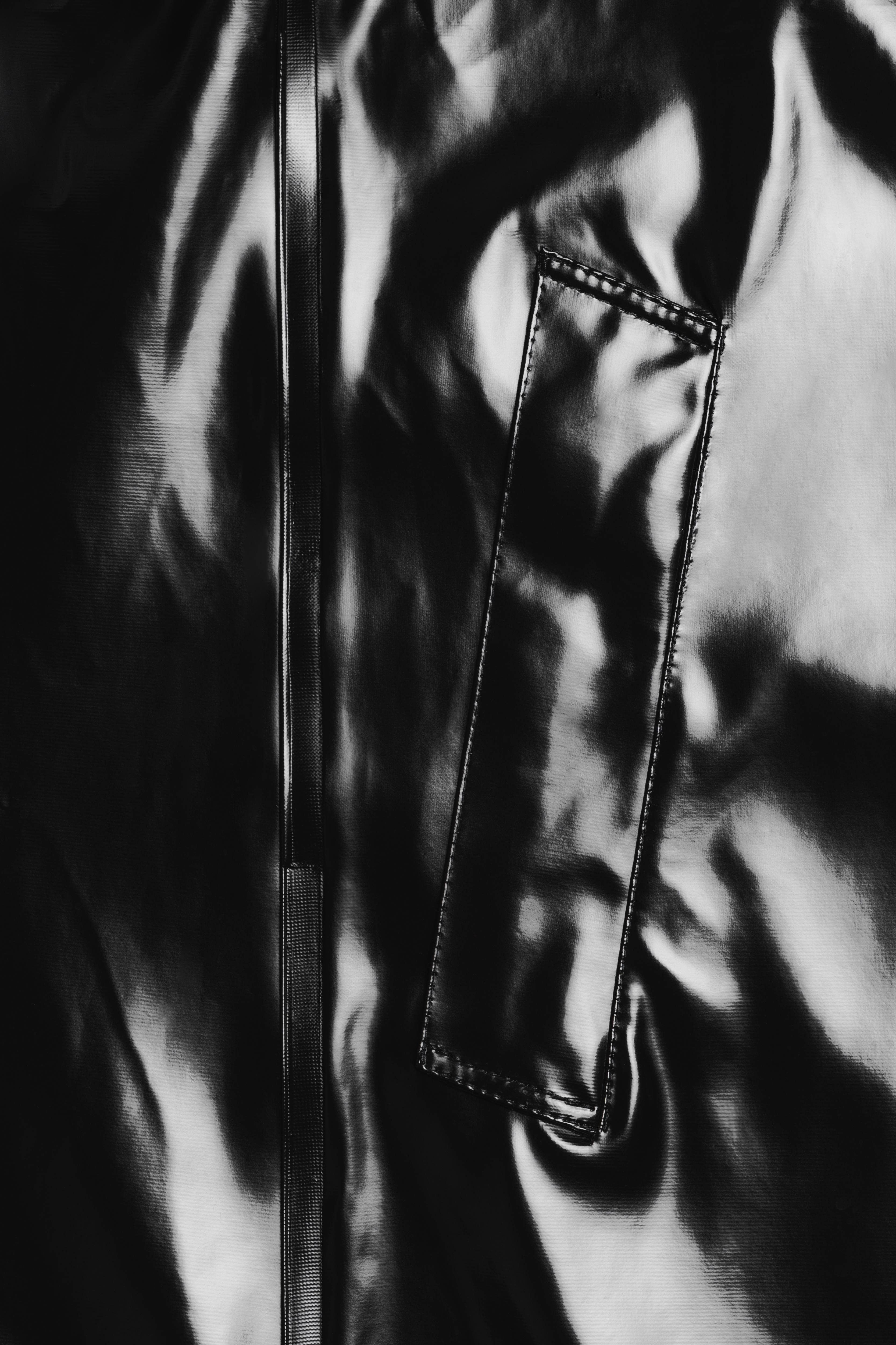 Stockholm Long Opal Raincoat Black - 6
