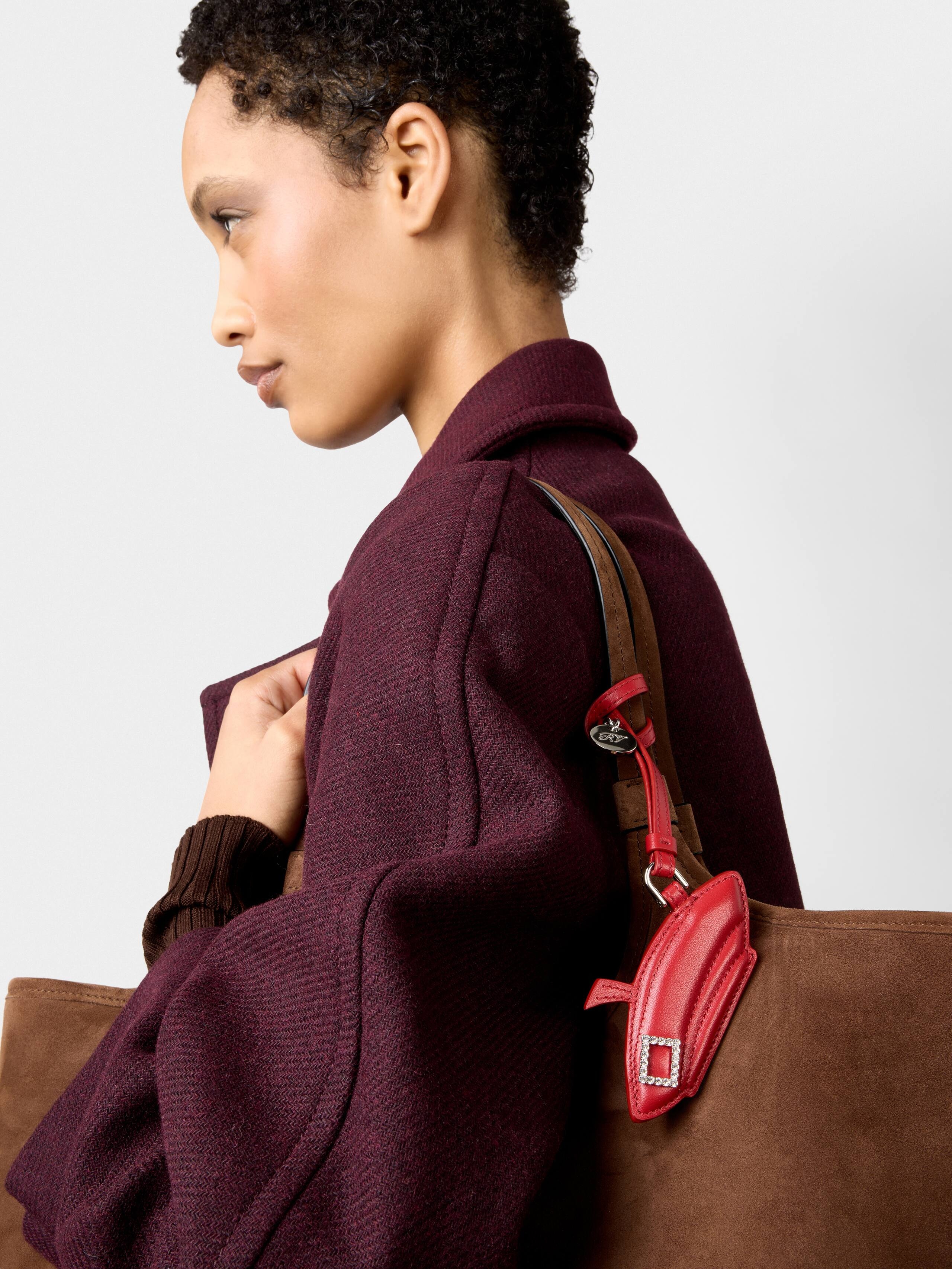 Très Vivier Bag Charm in leather - 3