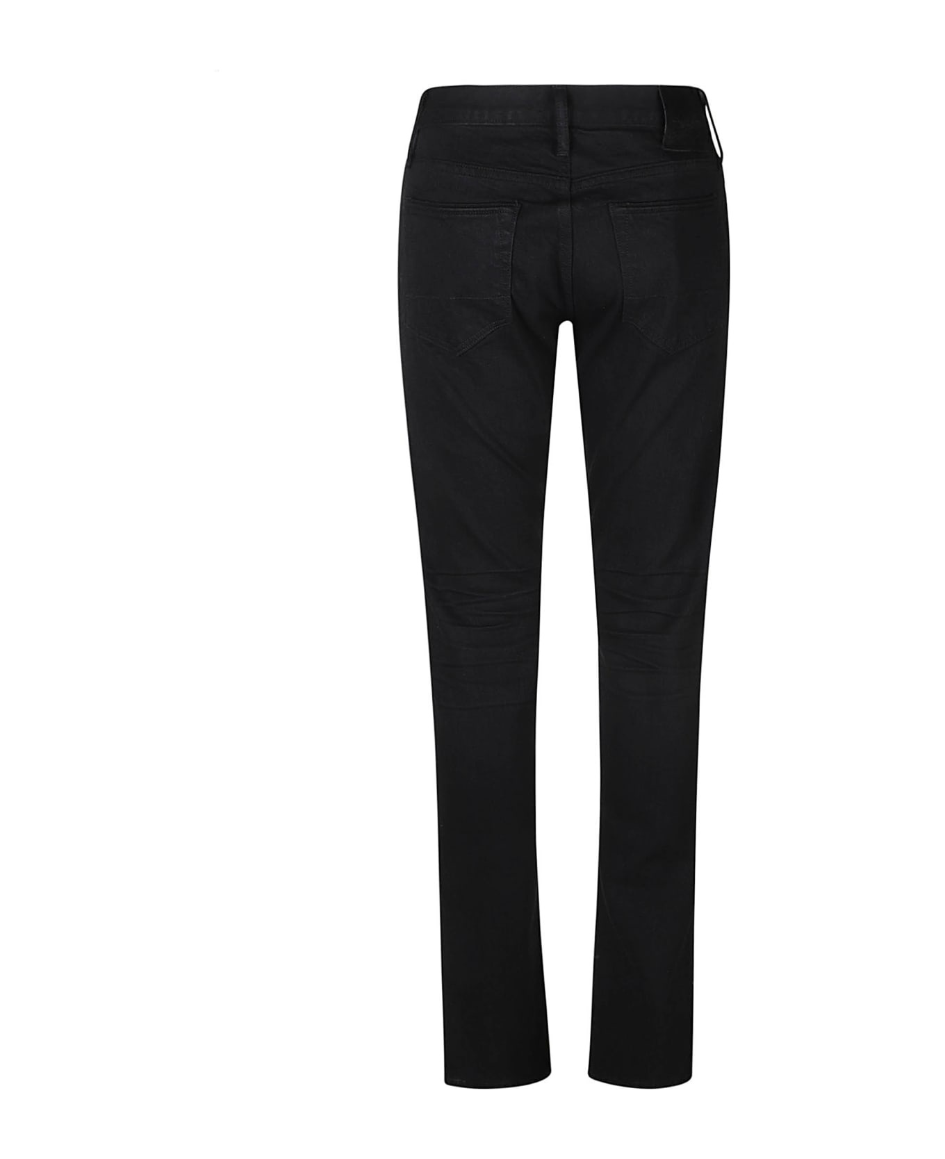 Regular 5 Pockets Plain Jeans - 2