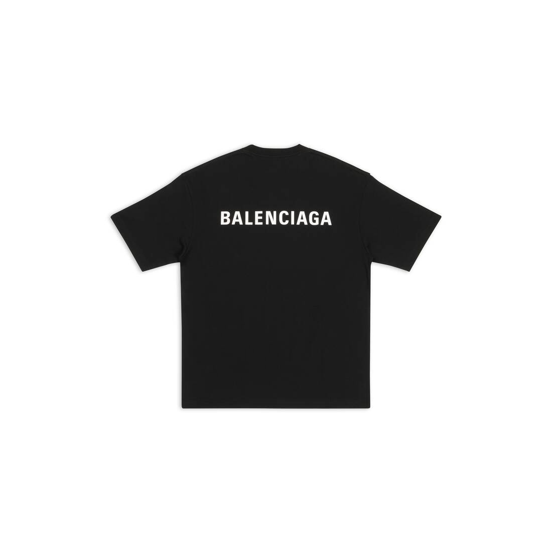 早期完売★BALENCIAGA ロゴ プリント Tシャツ MEDIUM FIT★New BALENCIAGA Men's Logo T-shirt Medium Fit in Black | REVERSIBLE