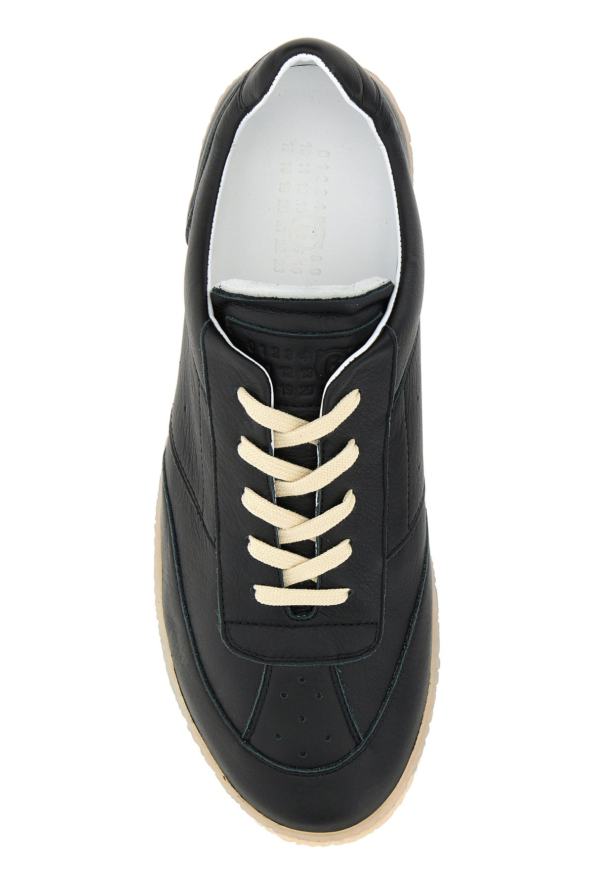 Black leather sneakers - 4