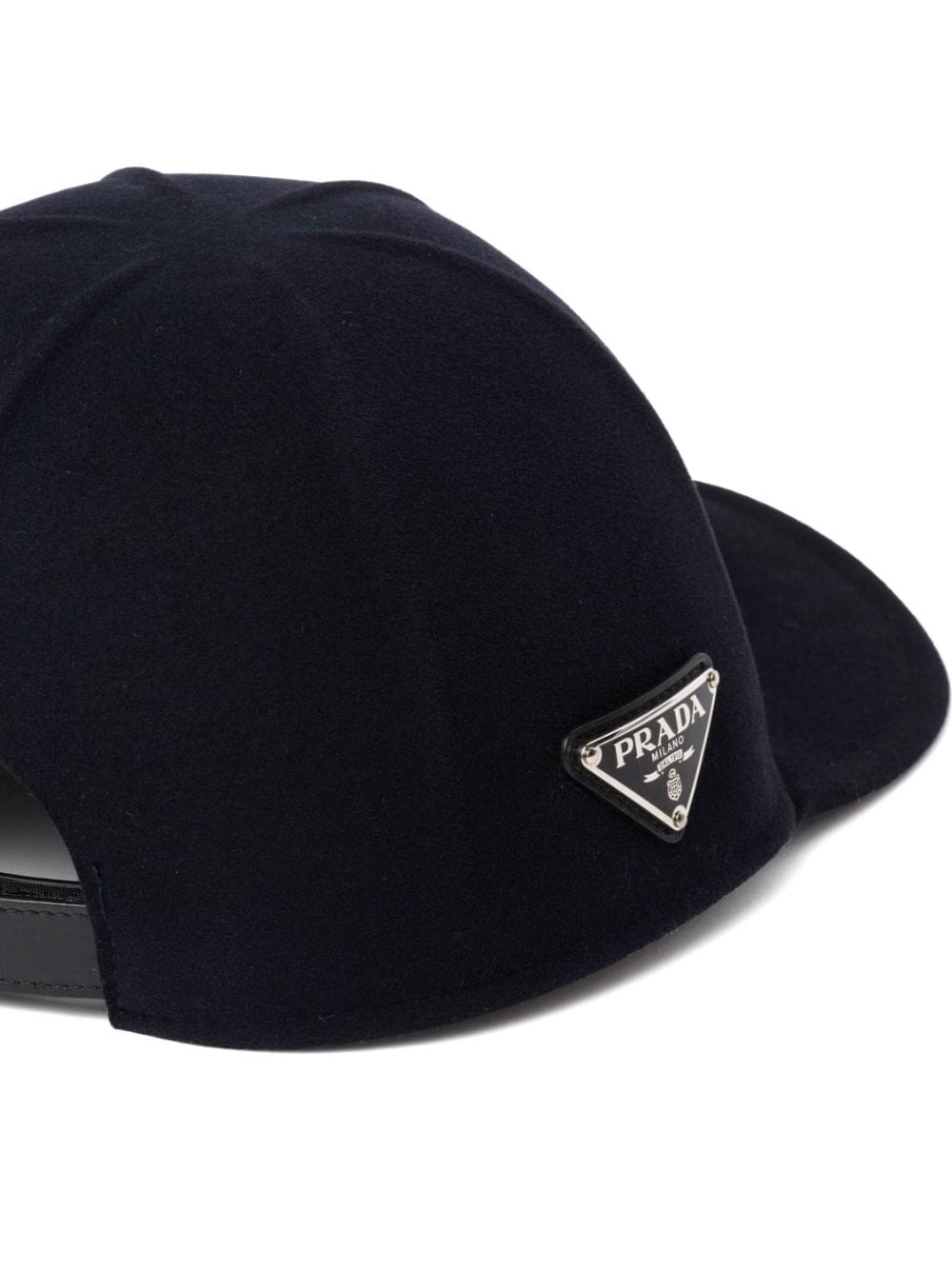 enamel-logo wool-felt cap - 2
