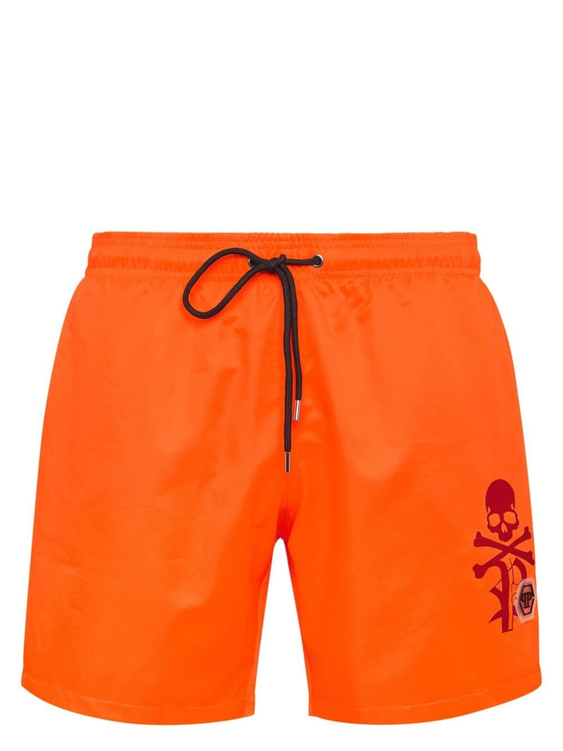 logo-print swim shorts 1
