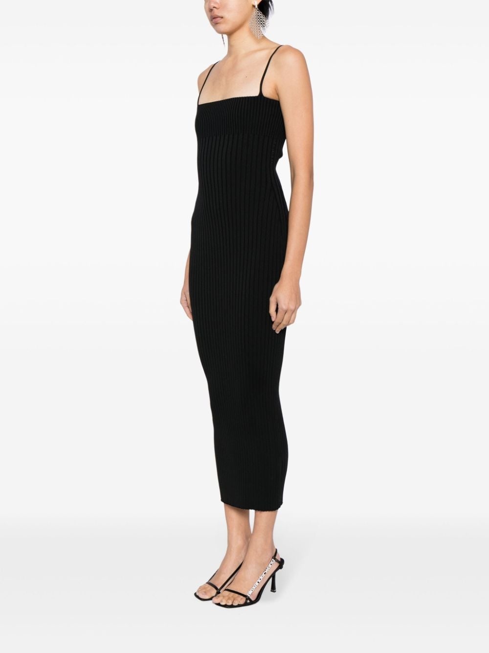 ribbed midi dress - 3