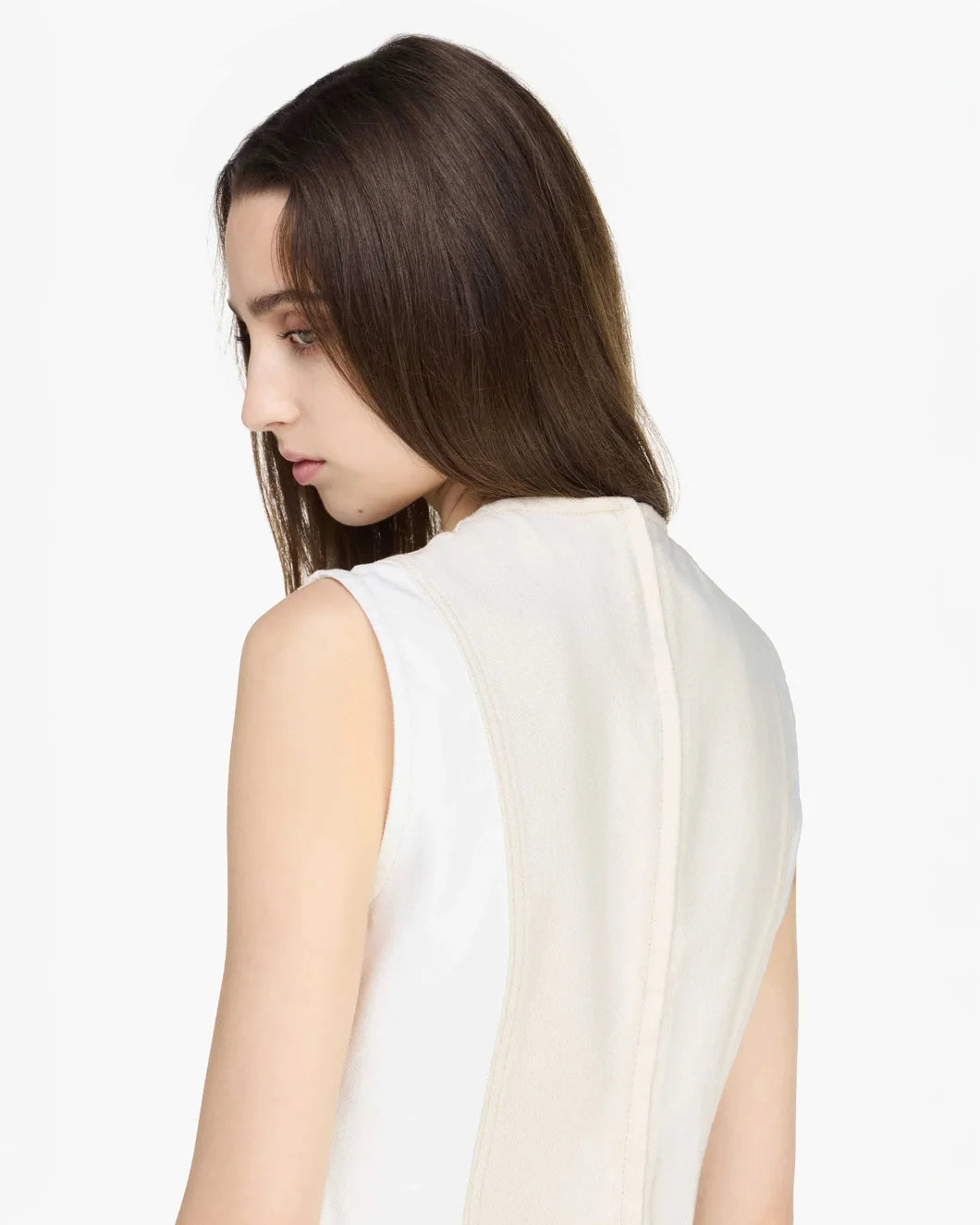 DENIM TWILL MINI SHIFT DRESS - 5