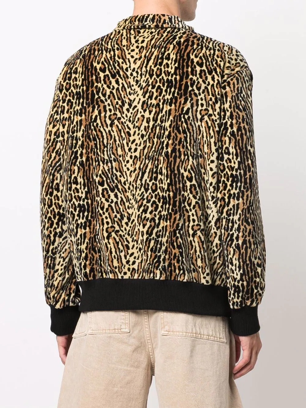 cheetah graphic shirt jacket - 4