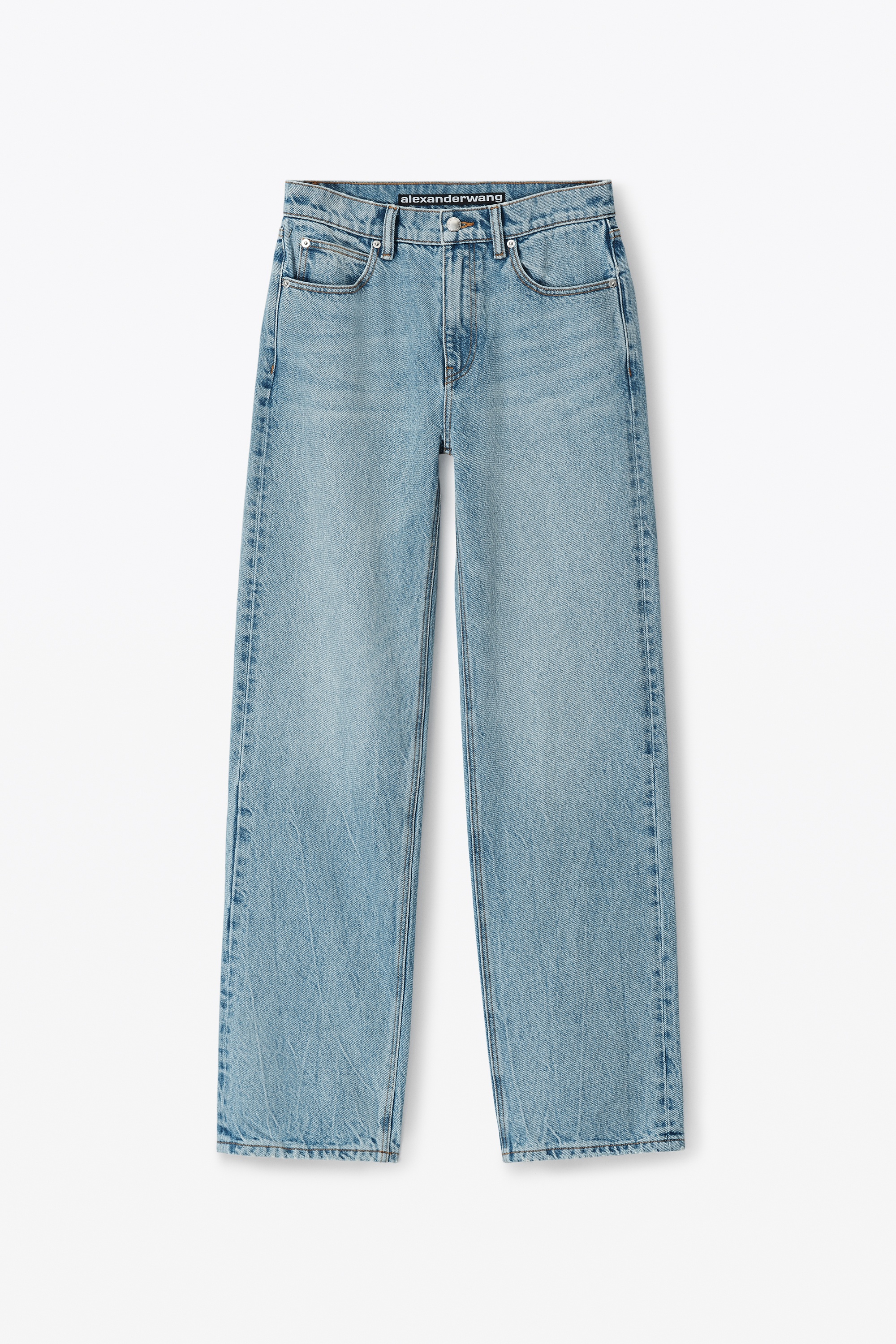 EZ MID-RISE STRAIGHT-LEG JEAN IN DENIM - 1