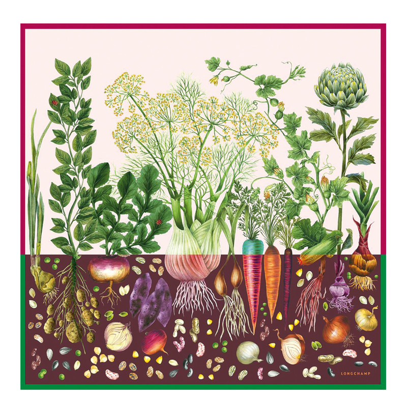 Beyond the Garden Silk scarf 90 Multicolor - OTHER 1