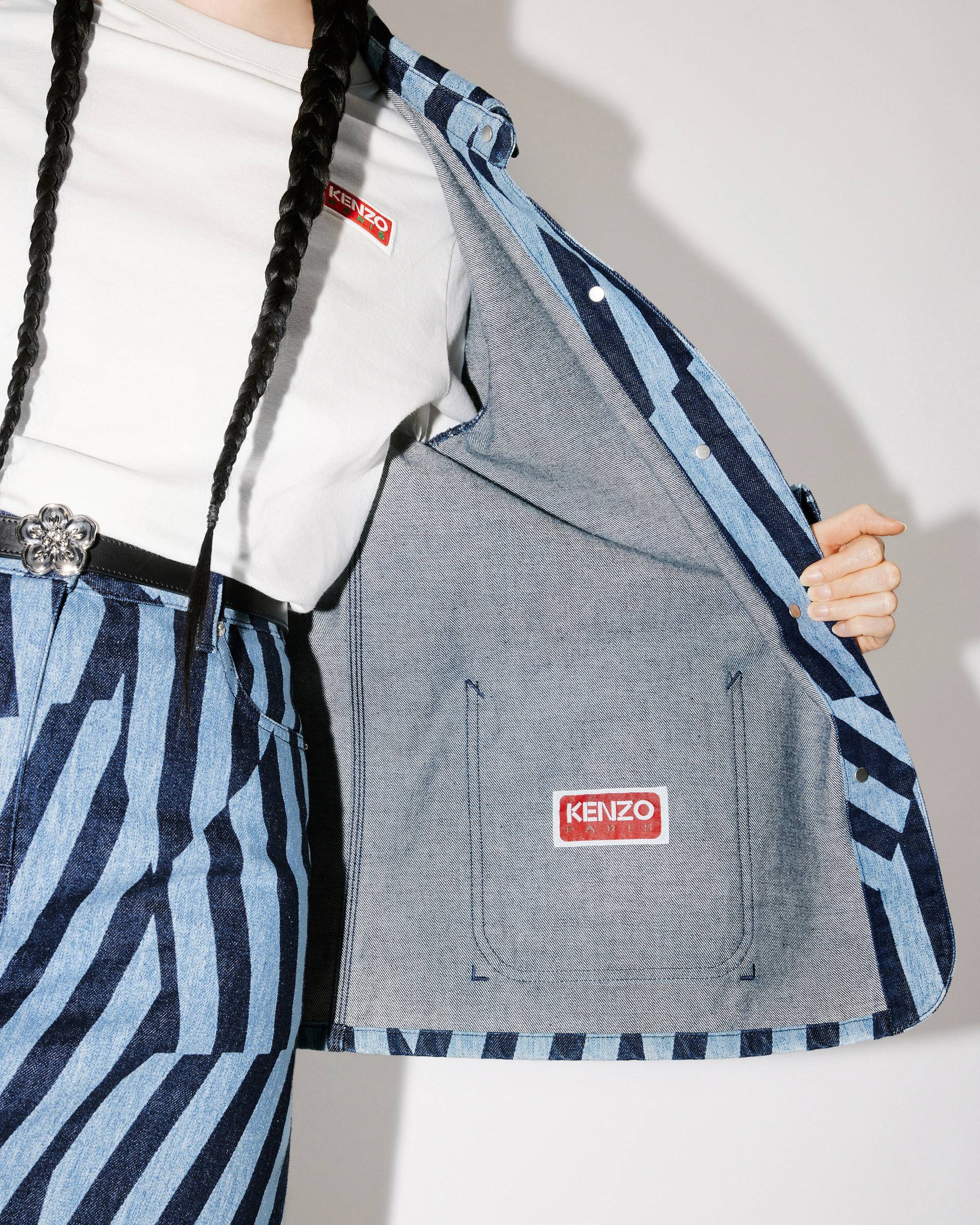 KENZO Dazzle Stripe Japanese denim jacket - 9