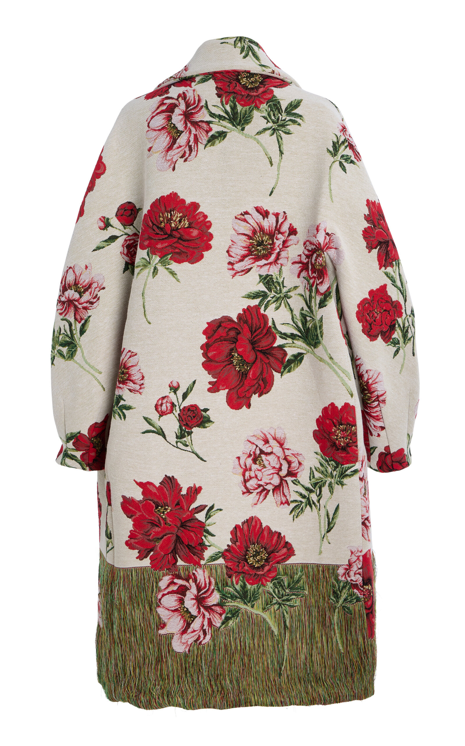 Oversized Cotton-Blend Jacquard Coat multi - 7