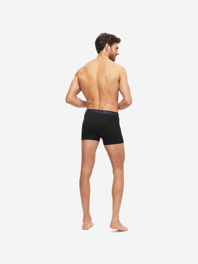 Men's Boxer Briefs Band 56 Pima Cotton Stretch Black - 5