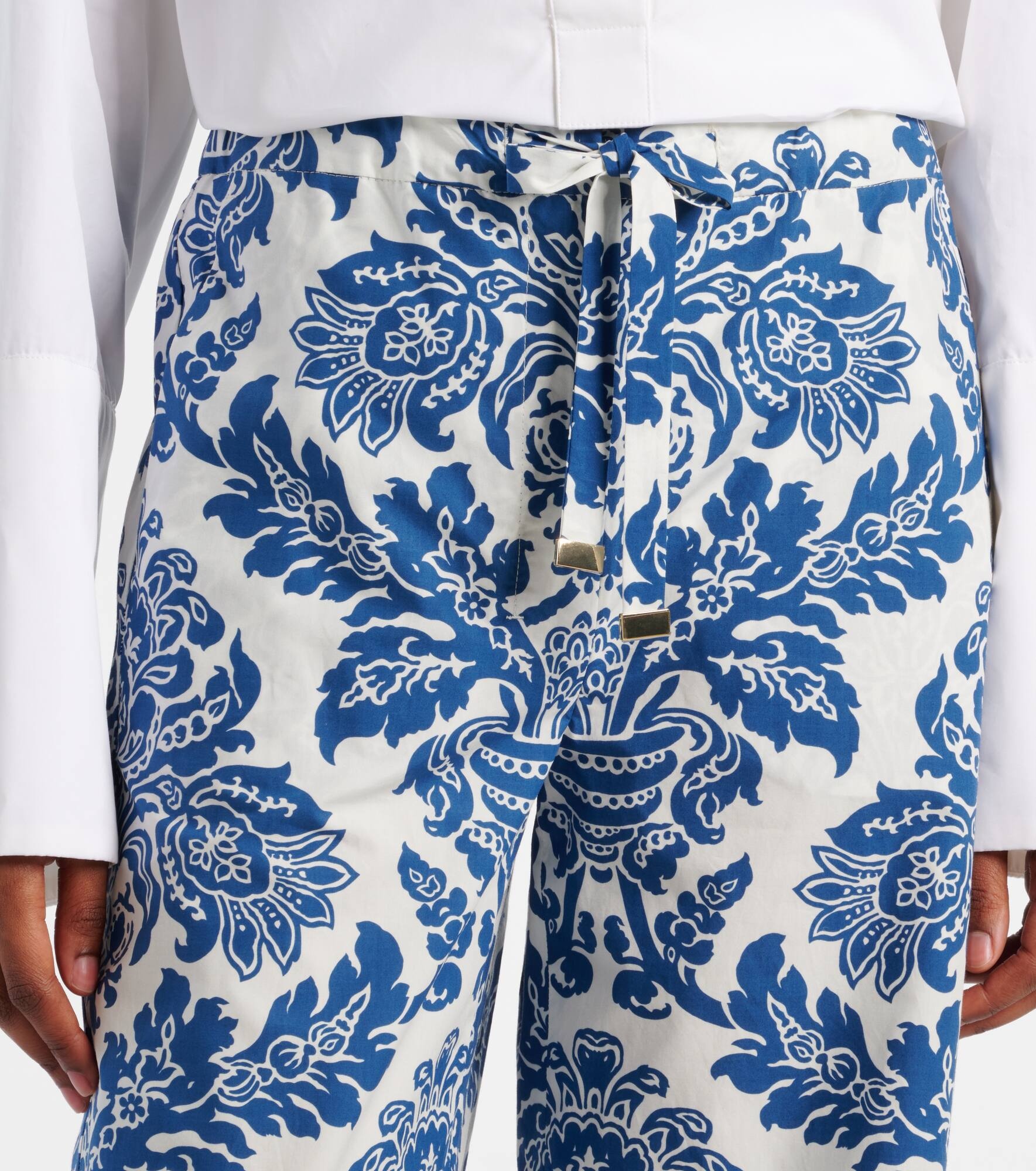 Merano cotton wide-leg pants - 4