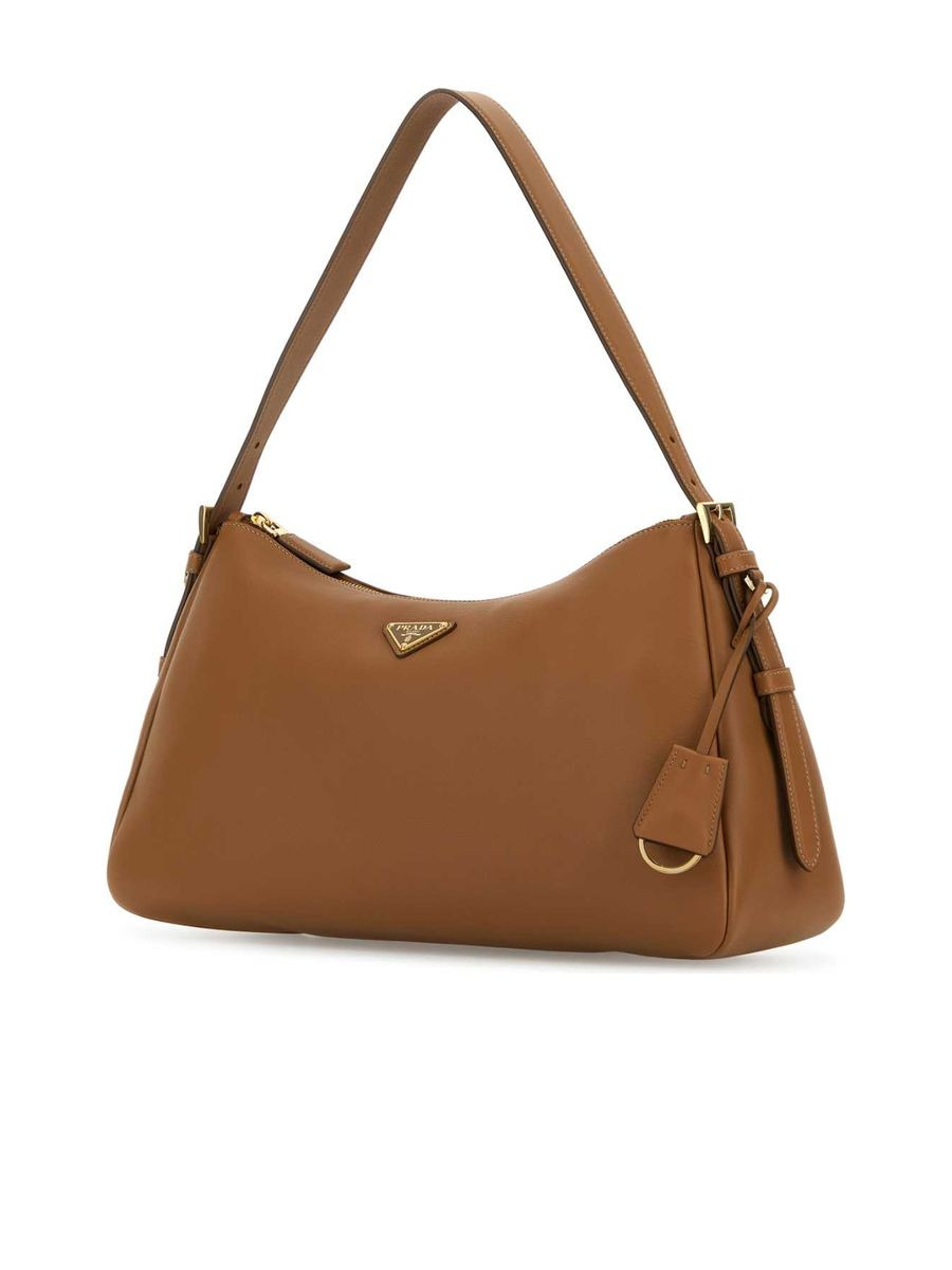 Prada Aimée Large Leather Shoulder Bag - 2