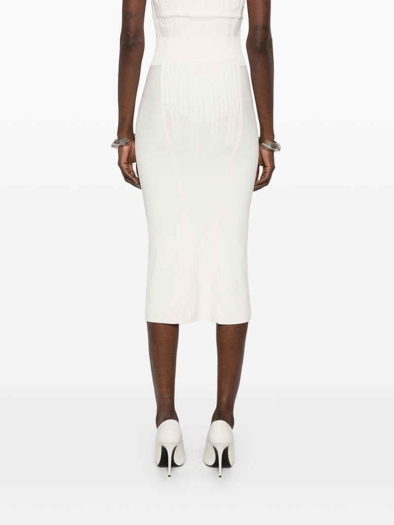 boning-detail midi skirt 4