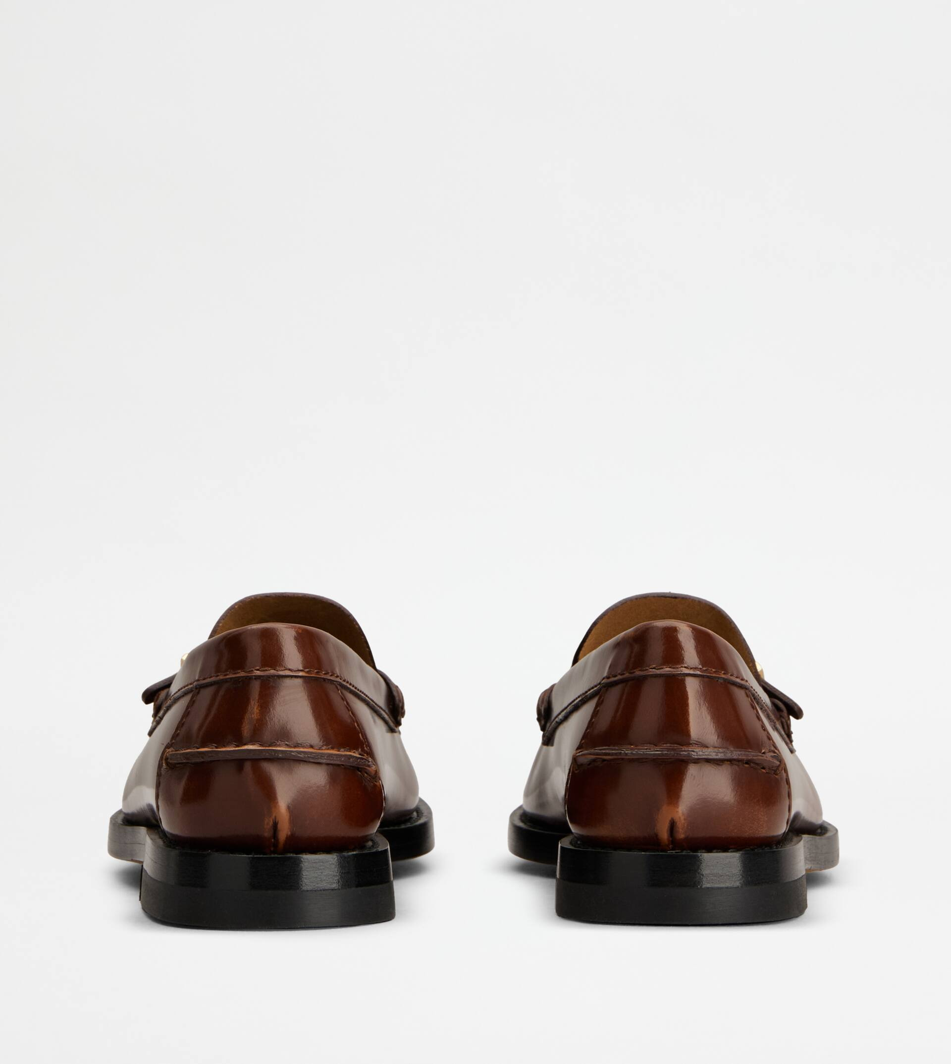 LOAFERS IN LEATHER - BROWN - 3