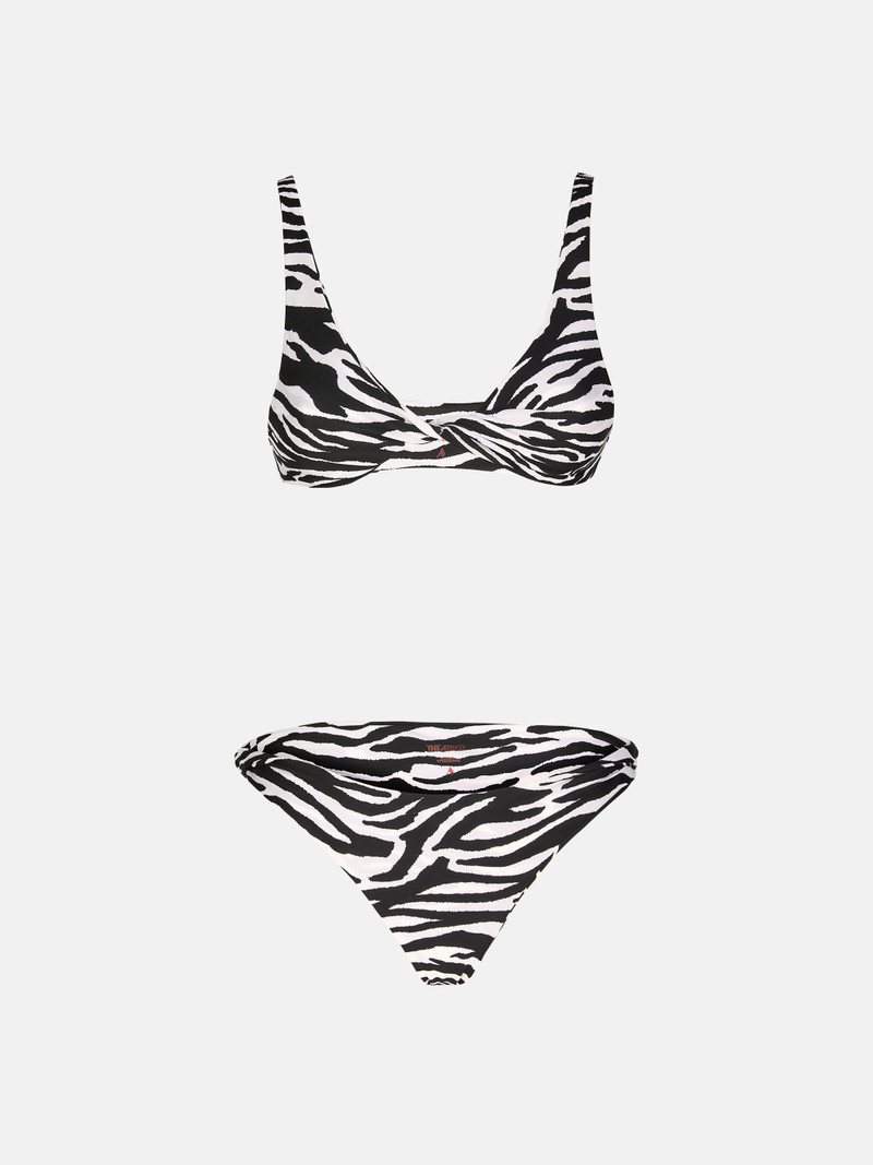 THE ATTICO BLACK AND WHITE BIKINI outlook