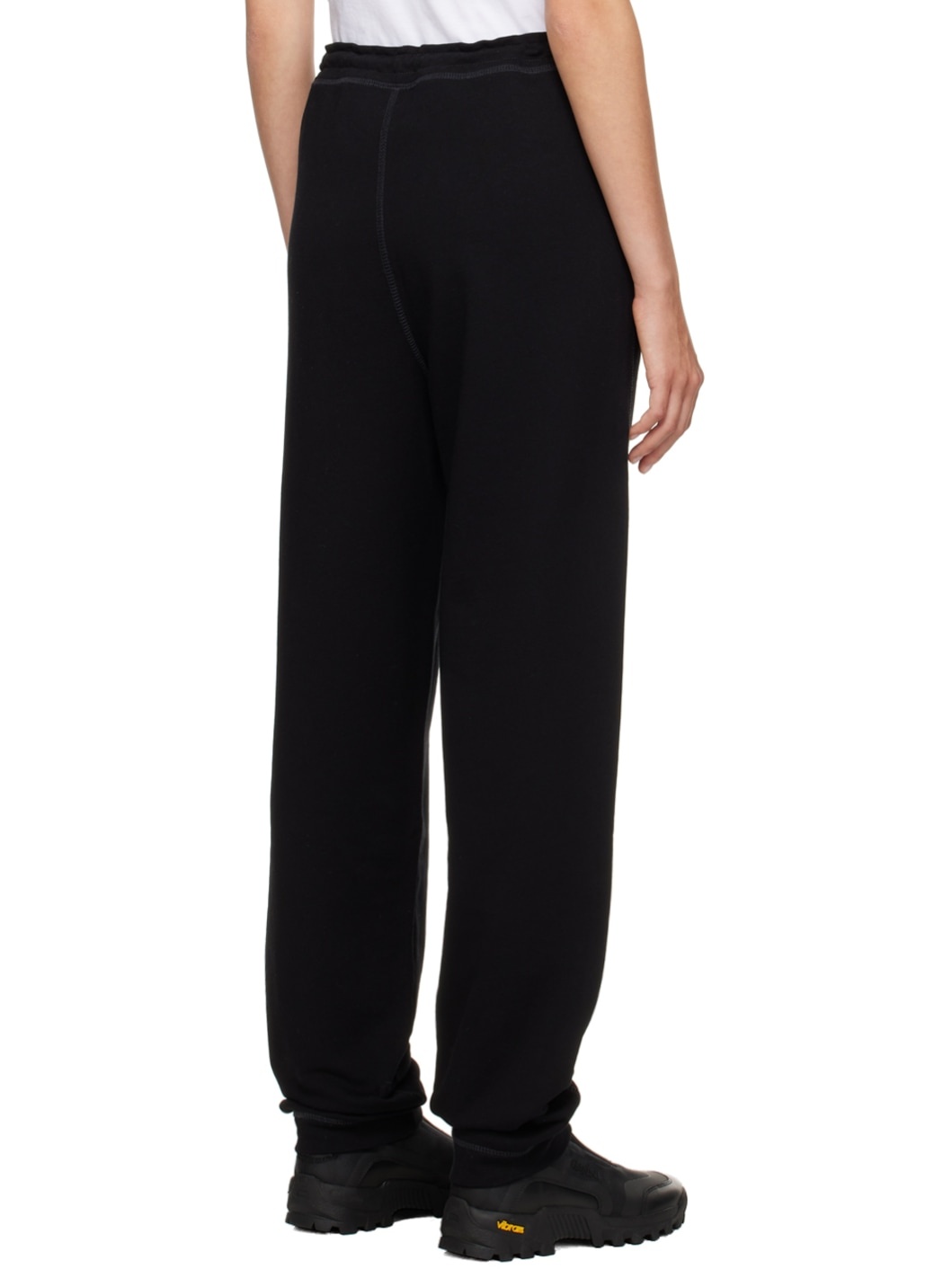 Black Drawstring Lounge Pants - 3