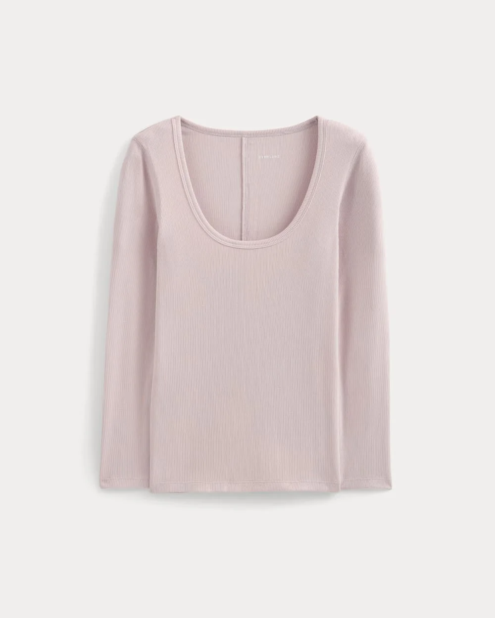 LUXE RIB DEEP U-NECK TOP - 1