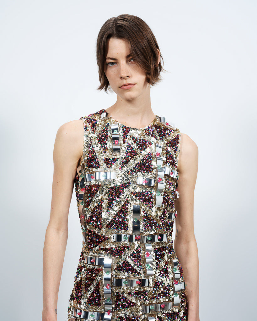 WOMENS EMBELLISHED MINI SHIFT DRESS IN PINK - 3