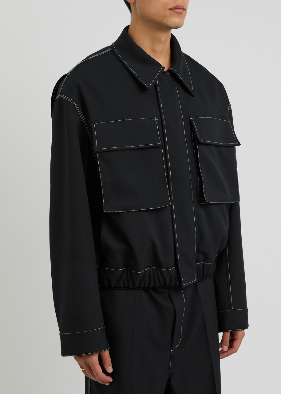Jil Sander Contrast-stitching Twill Jacket - 2