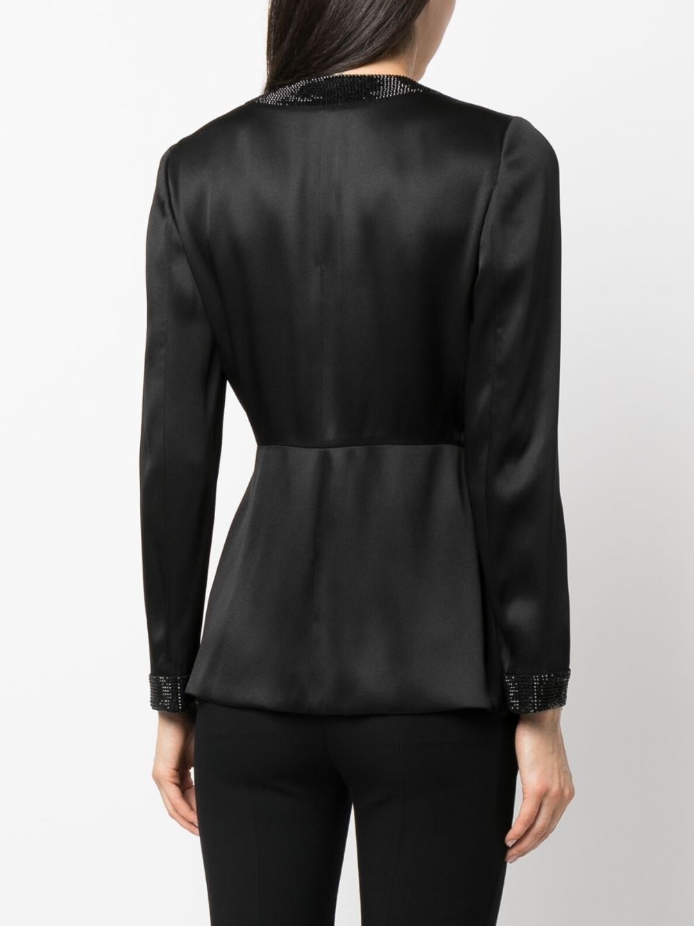 Shiret crystal-embellished silk top - 4