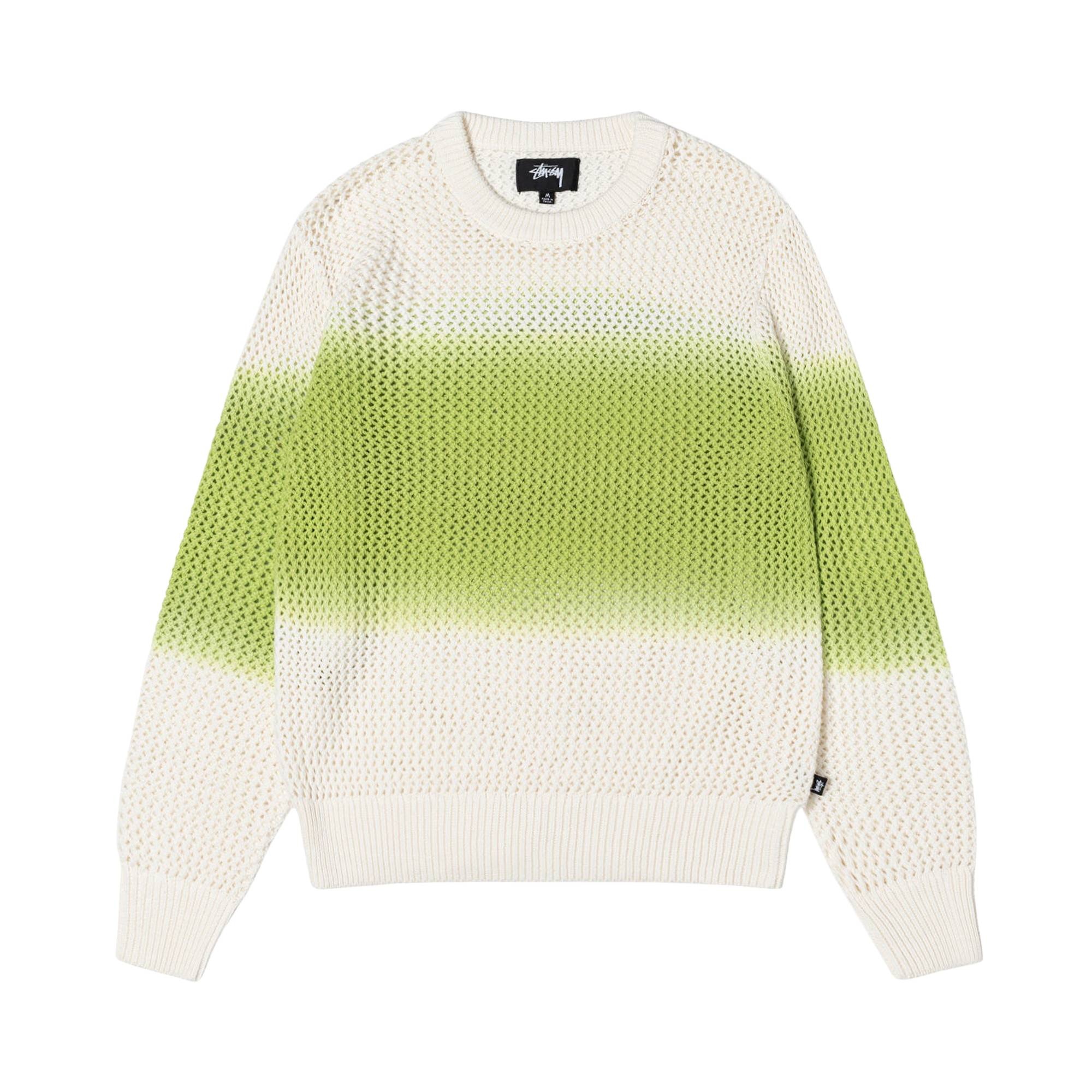 Stussy Pigment Dyed Loose Gauge Sweater 'Bright Green' - 1