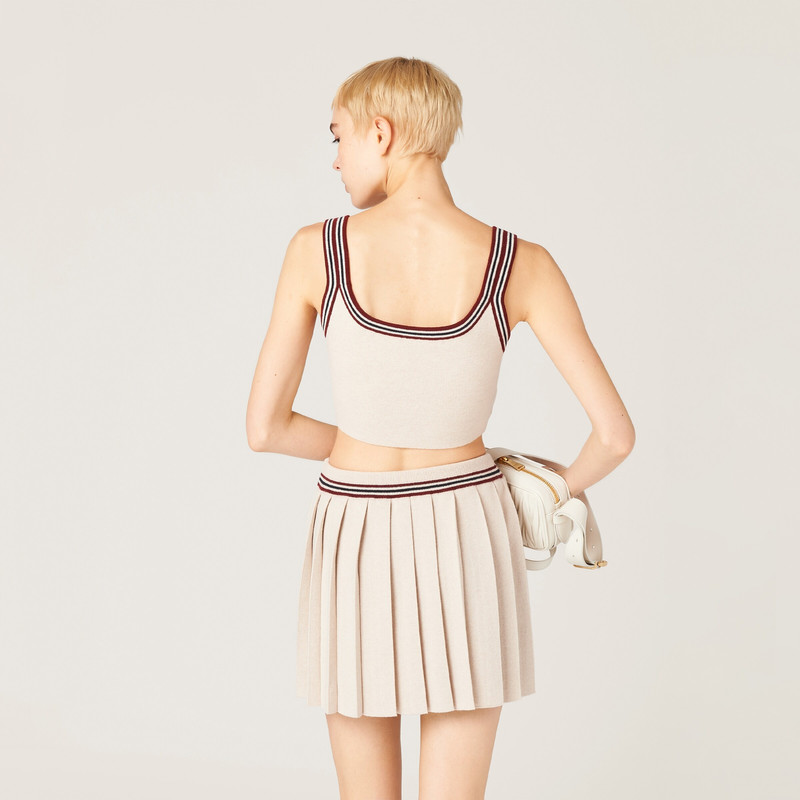 Miu Miu Cashmere tank top outlook