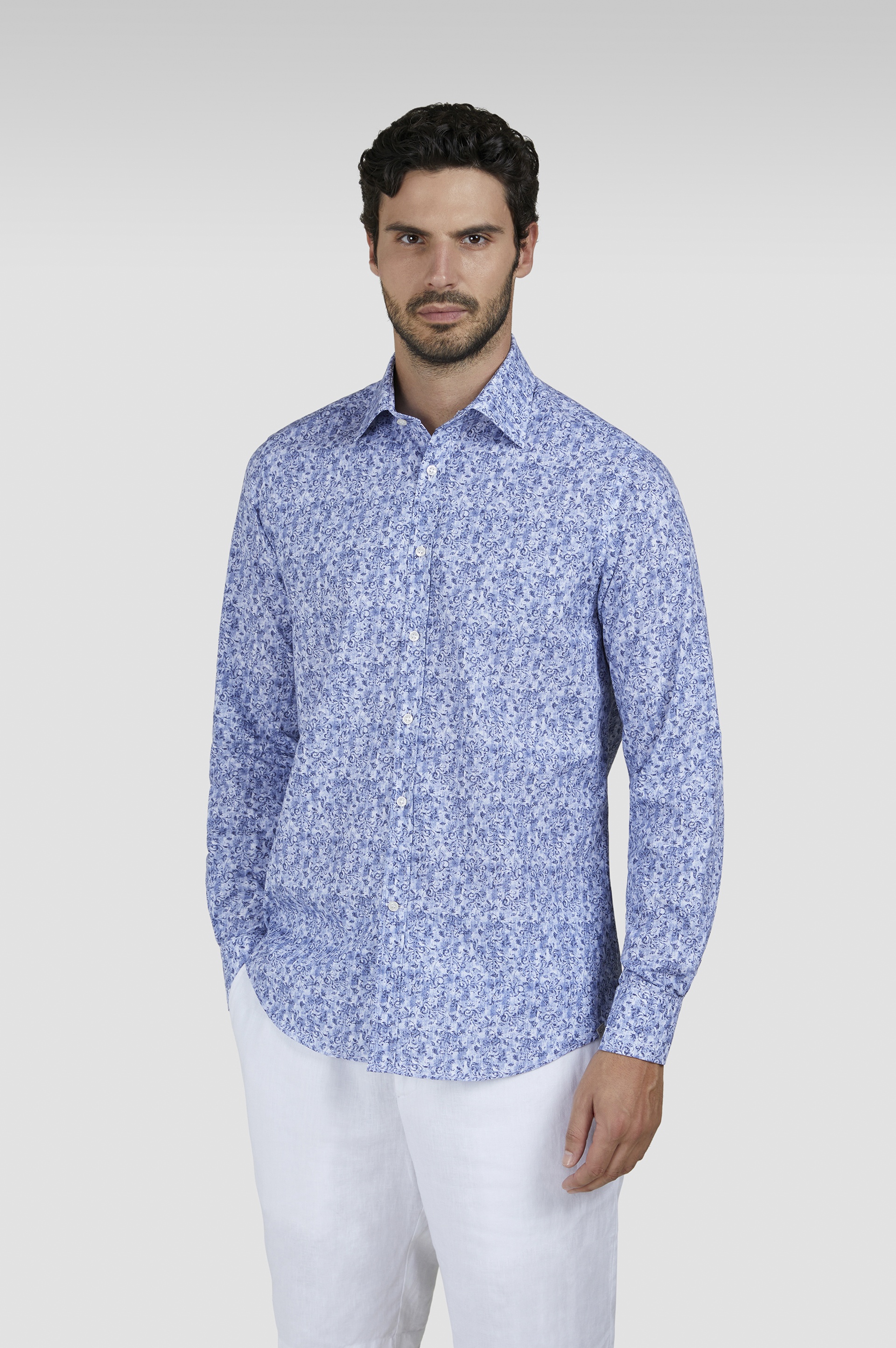 COTTON SHIRT WITH FLORAL PRINT - 6