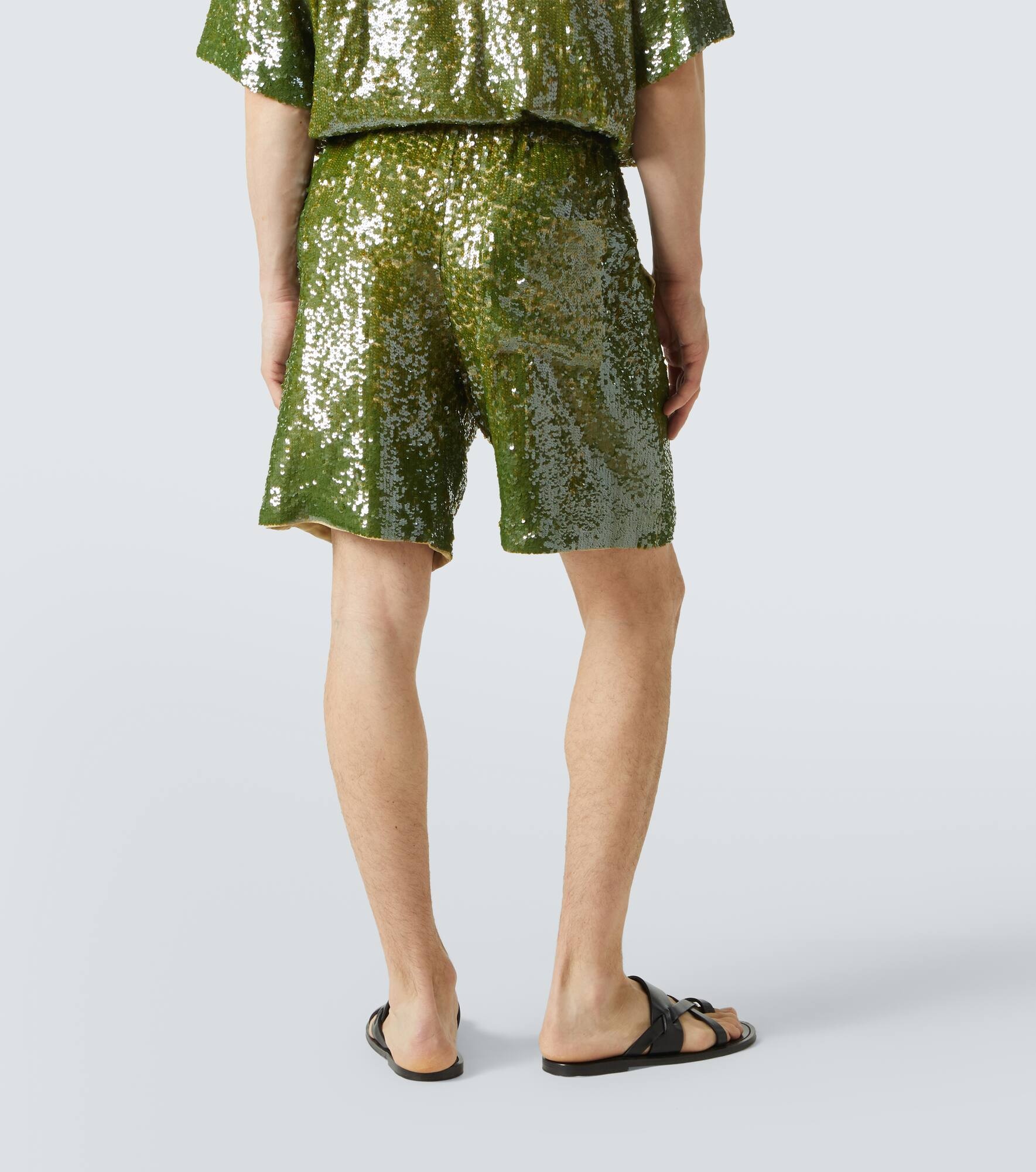 Sequined Bermuda shorts - 4