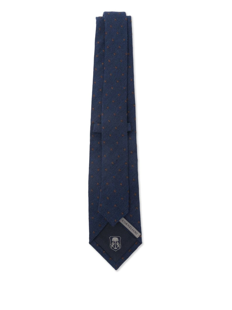CORNELIANI polka dot-pattern tie outlook