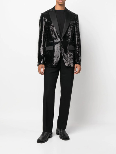 PHILIPP PLEIN sequin single-breasted blazer outlook