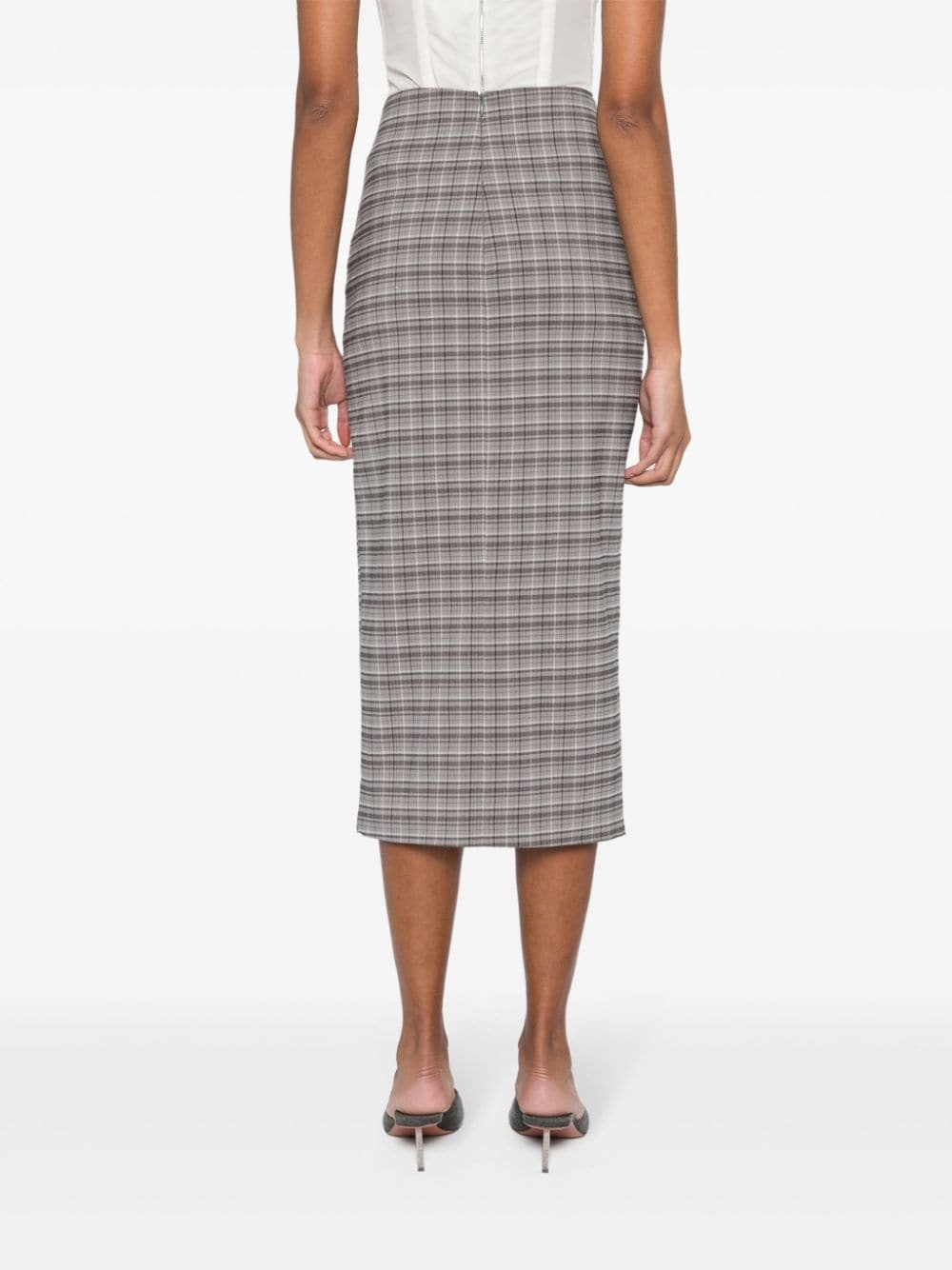 Palmer checked midi skirt - 4