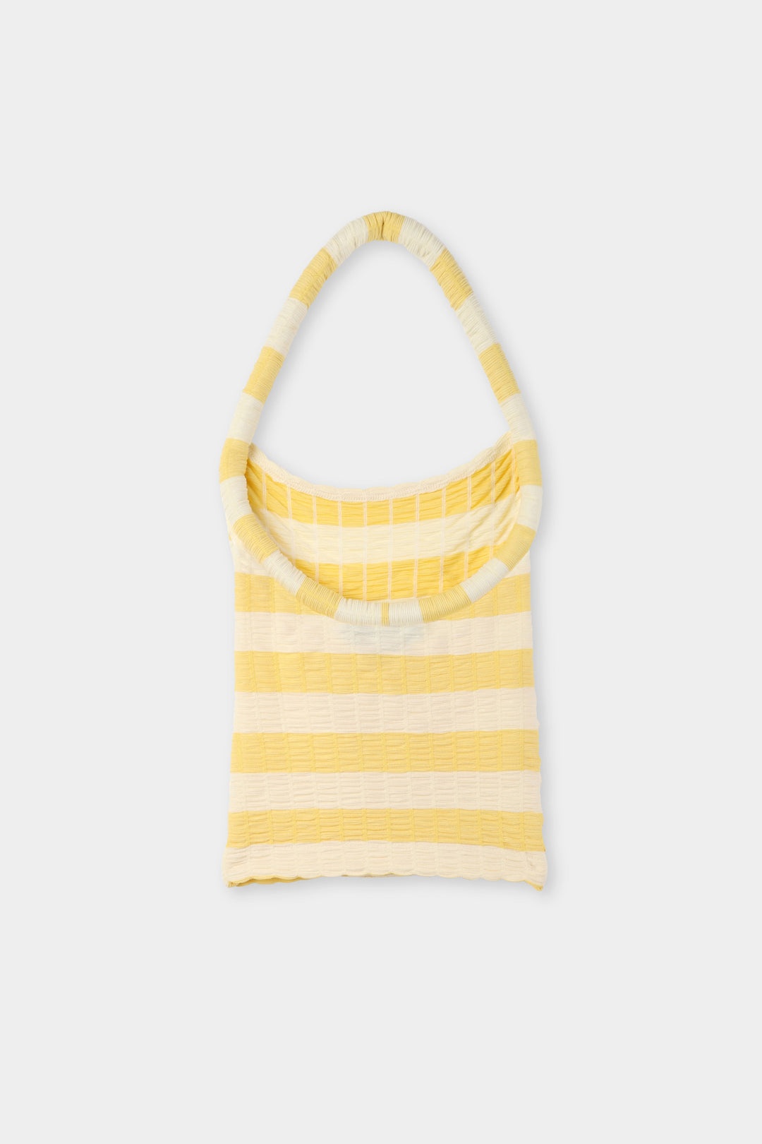TUBO TOP / beige & yellow stripes - 3