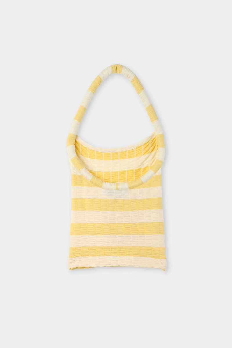 TUBO TOP / beige & yellow stripes 3