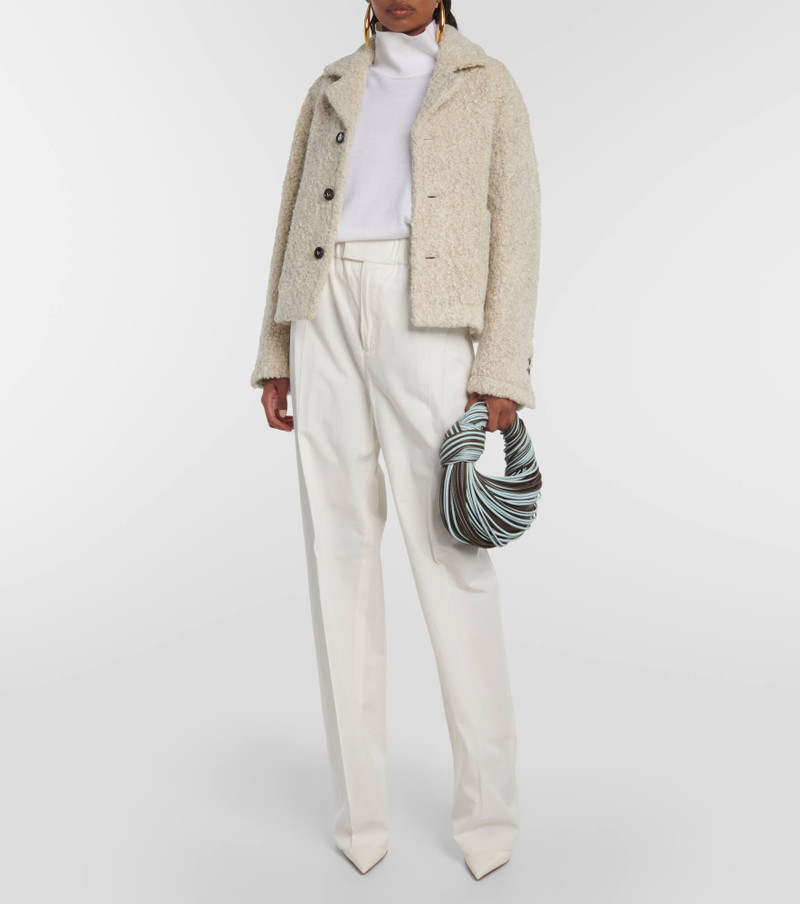 Bottega Veneta Low-rise cotton-blend wide-leg pants outlook