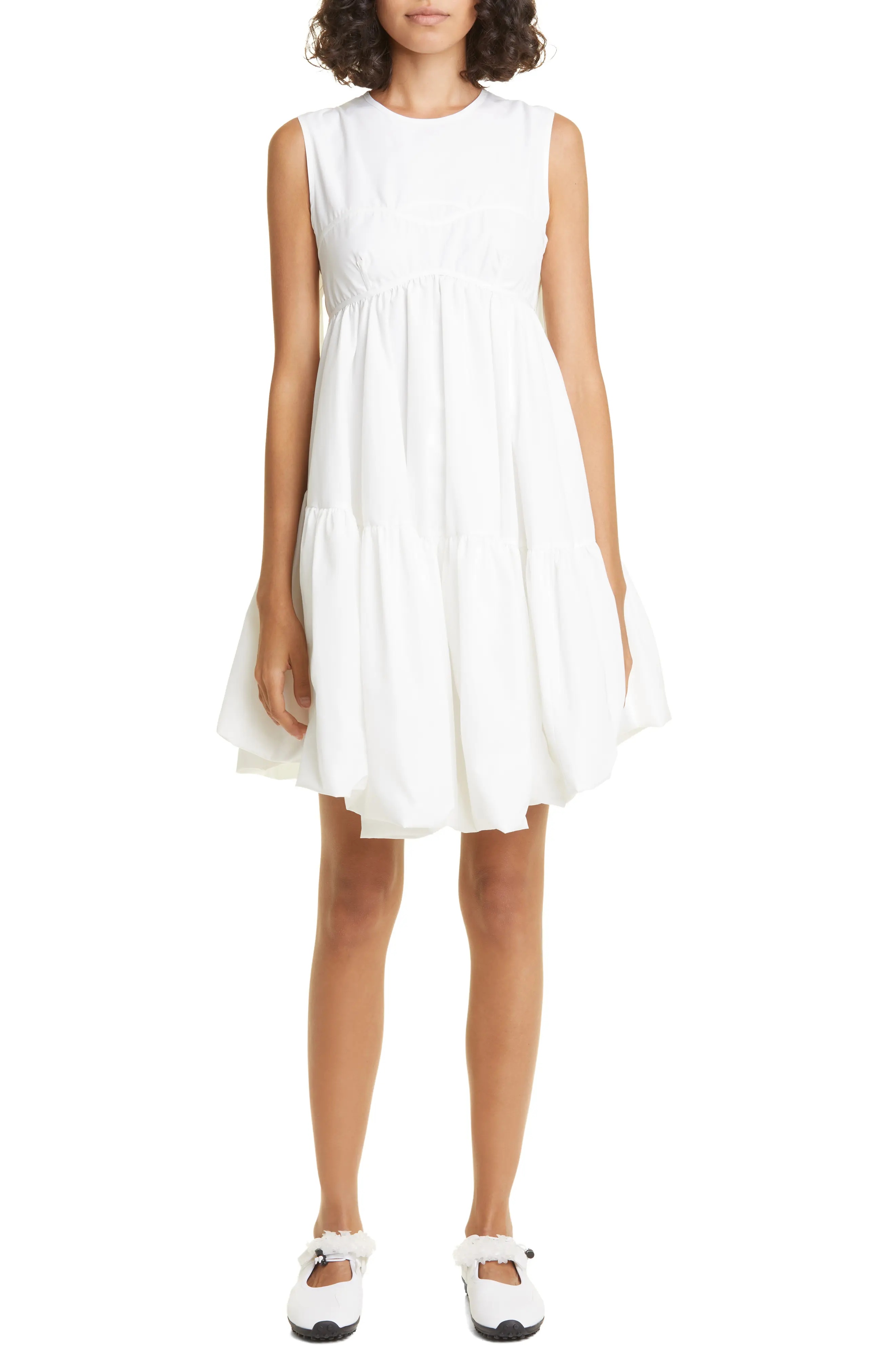 Divya Bubble Hem Faille Dress - 1