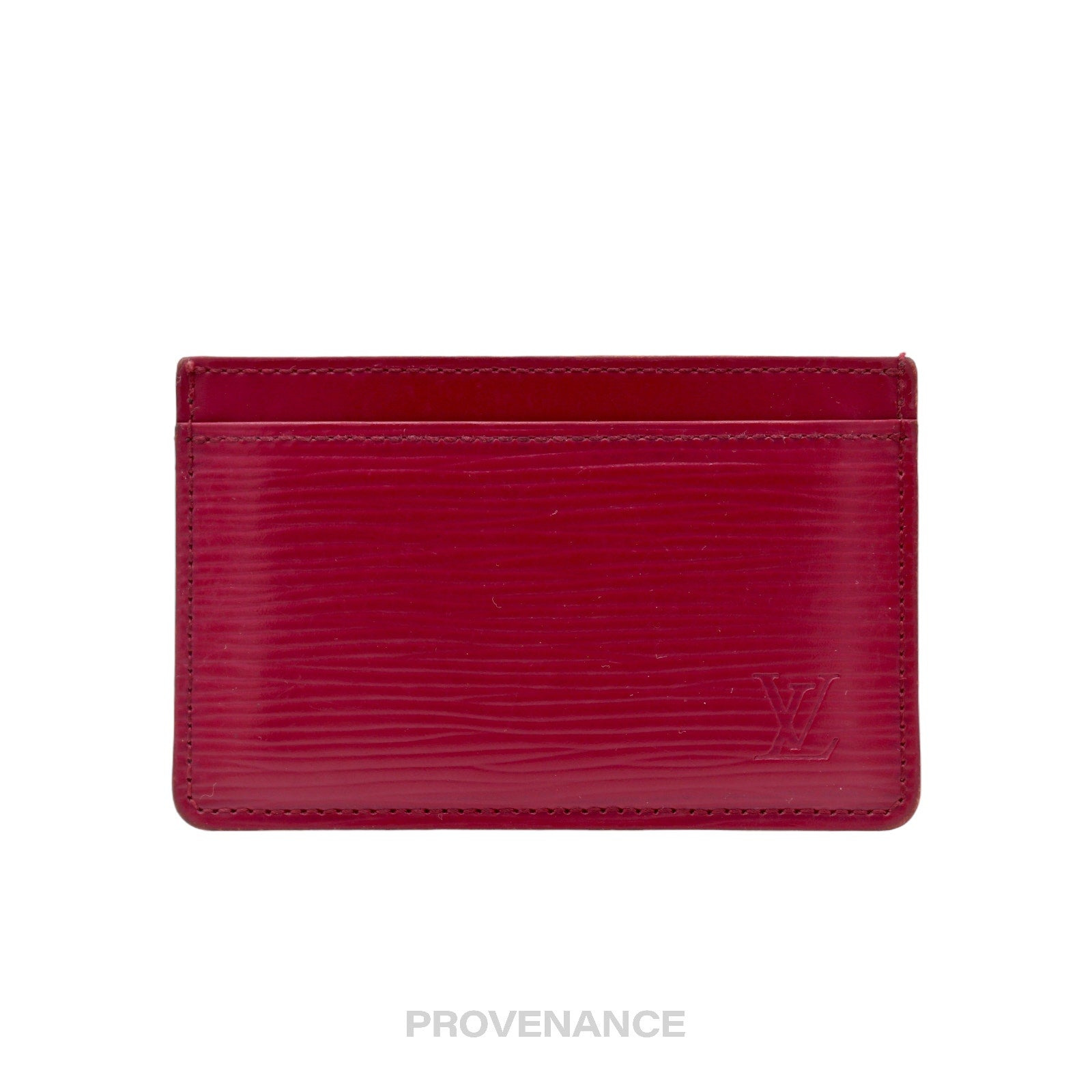 Louis Vuitton Card Holder Wallet - Fuchsia Epi Leather - 2