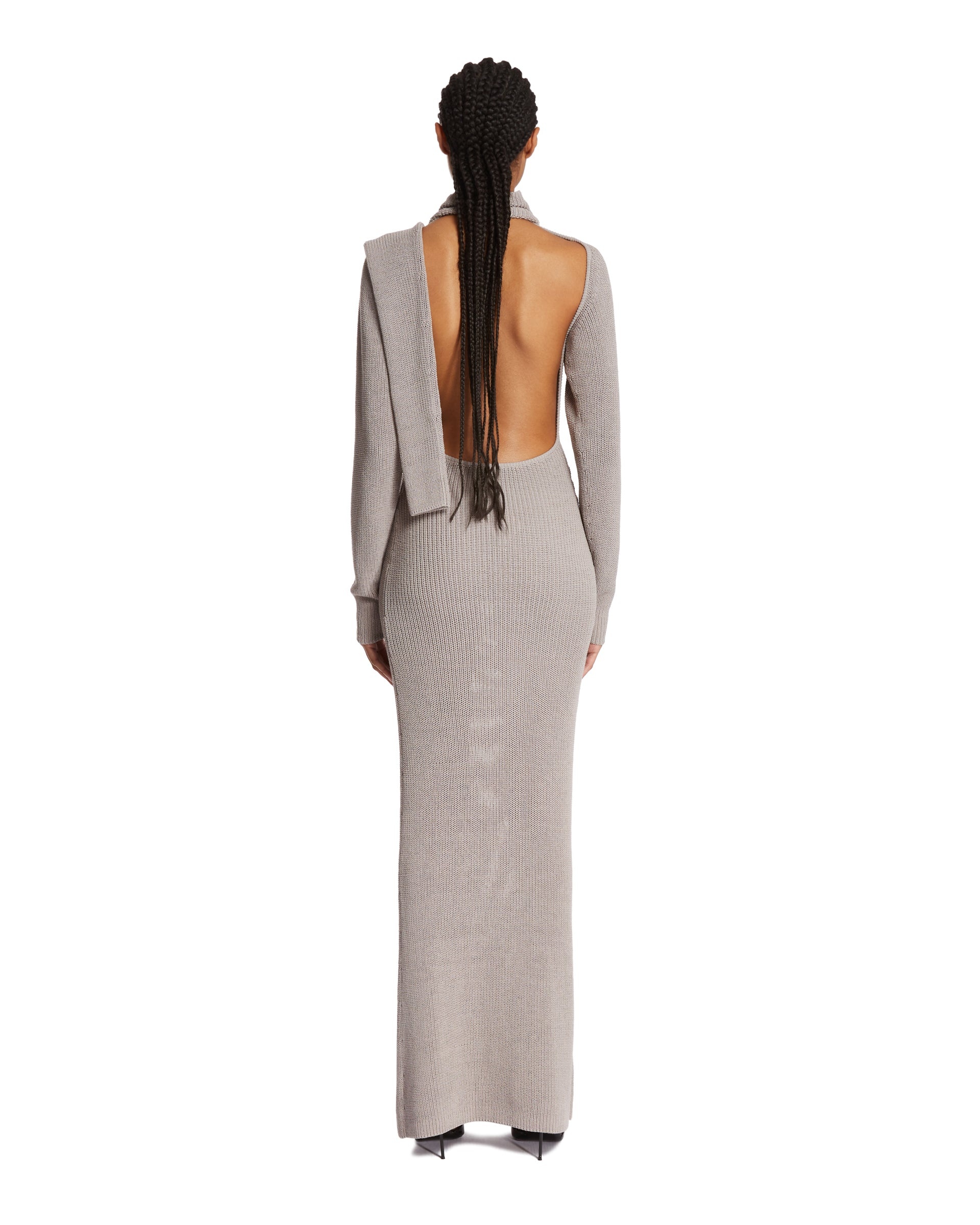 Gray Long Dress - 3
