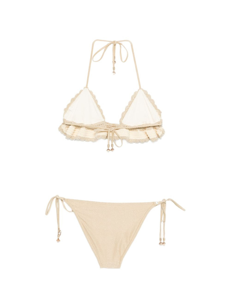 Zimmermann crochet ruffled bikini outlook