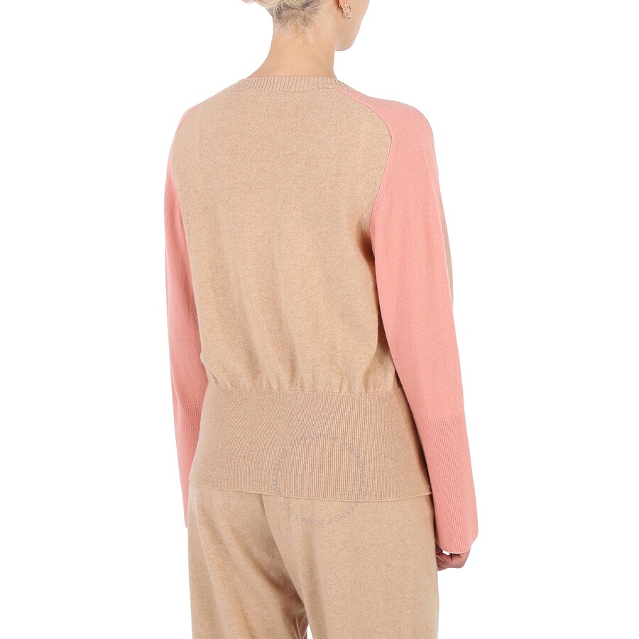 Stella Mccartney Soft Tonal Mix Logo-Strap Panelled Cardigan - 6