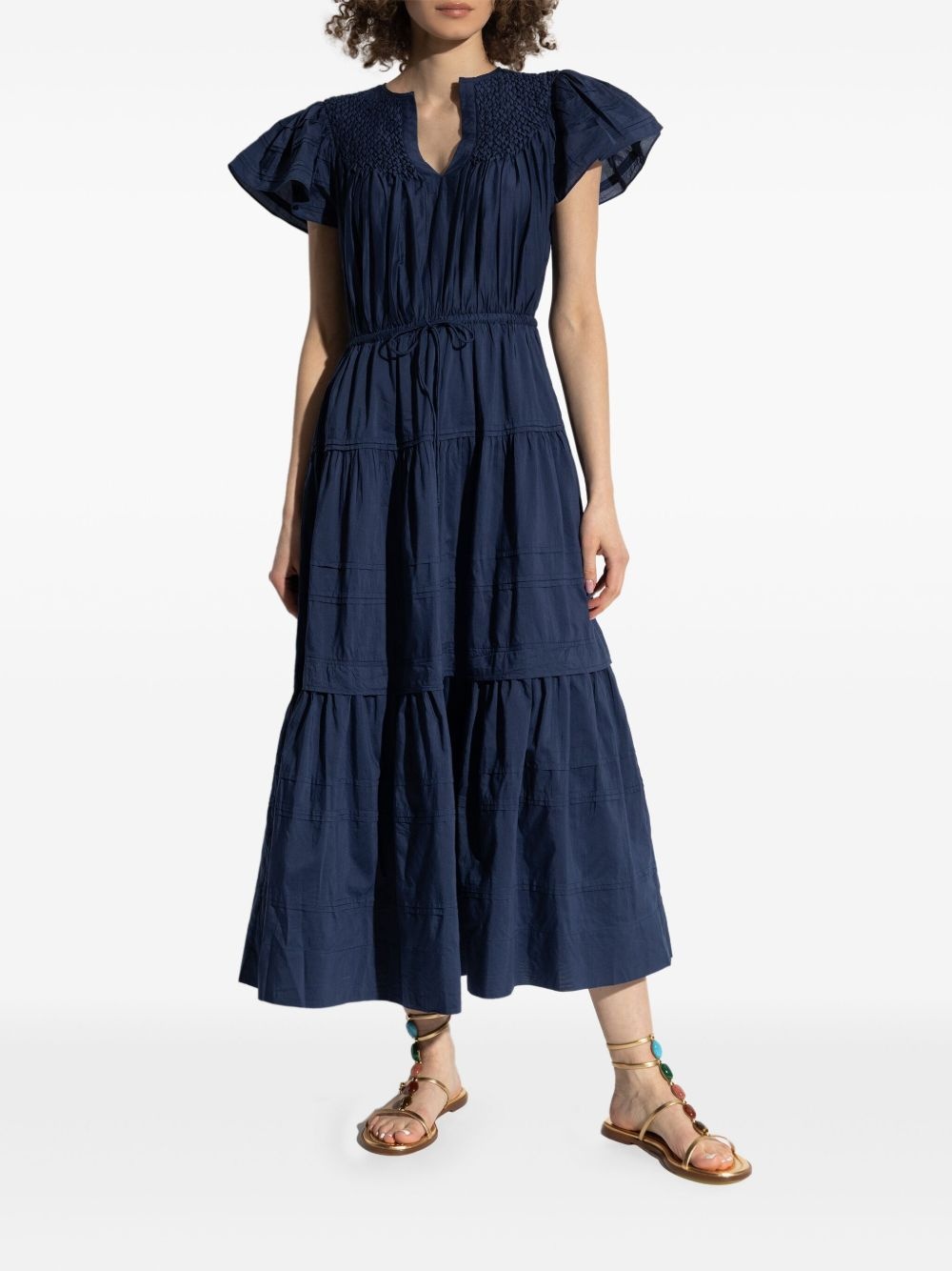 pleated midi dress - 3