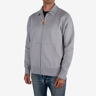 Iron Heart IHSW-11-GRY 14oz Ultra Heavyweight Loopwheel Cotton Zip Up Sweater - Grey outlook