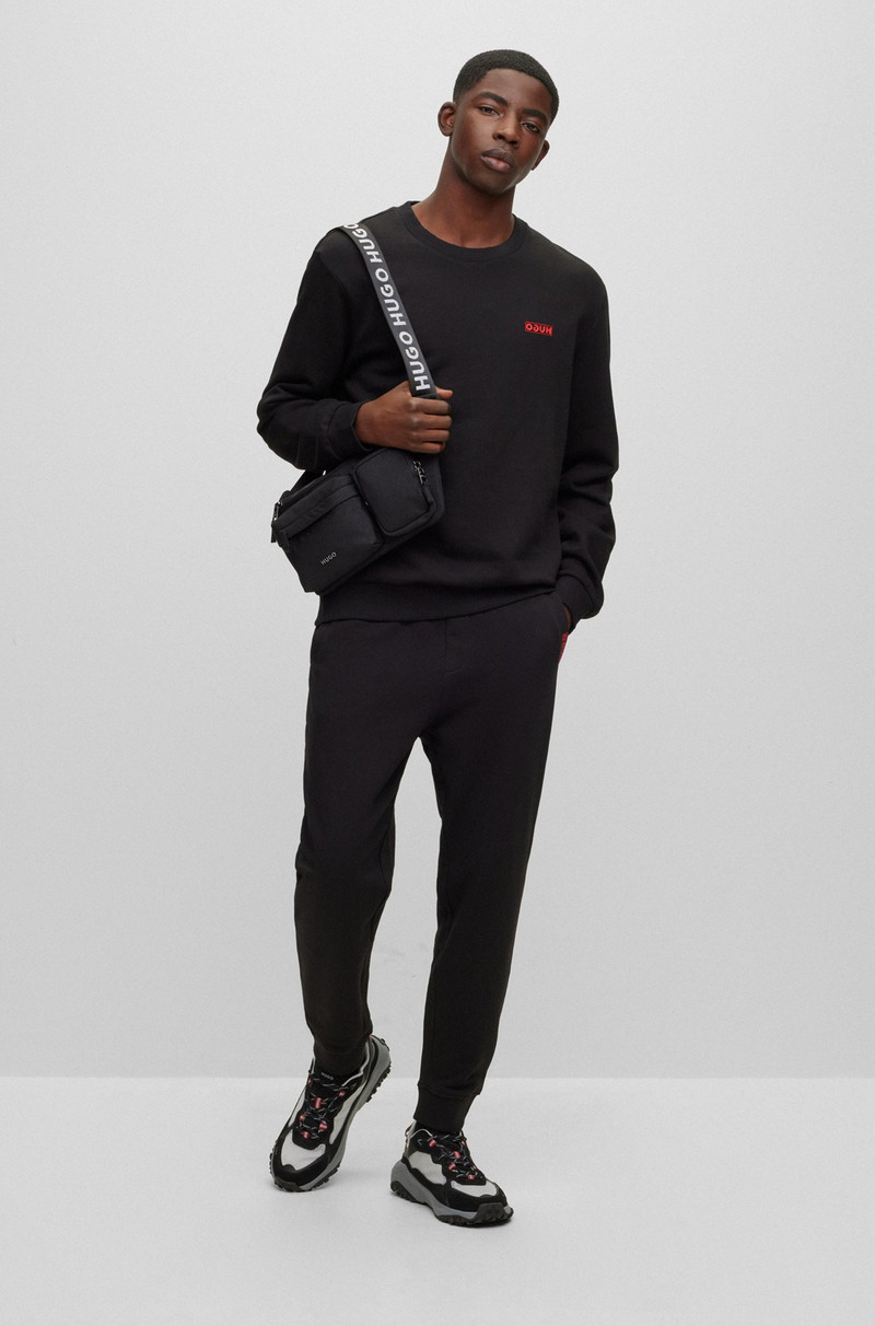 HUGO COTTON-TERRY SWEATSHIRT WITH REVERSE LOGO outlook