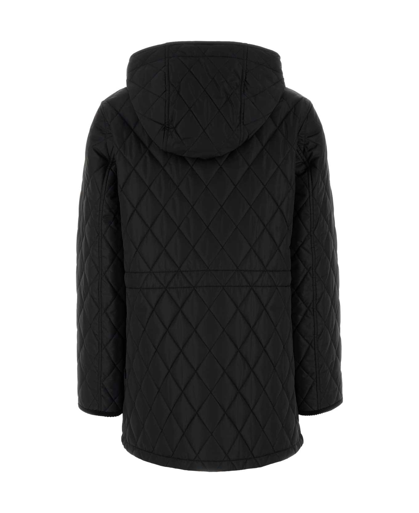 Burberry Black Nylon Jacket | italist | REVERSIBLE